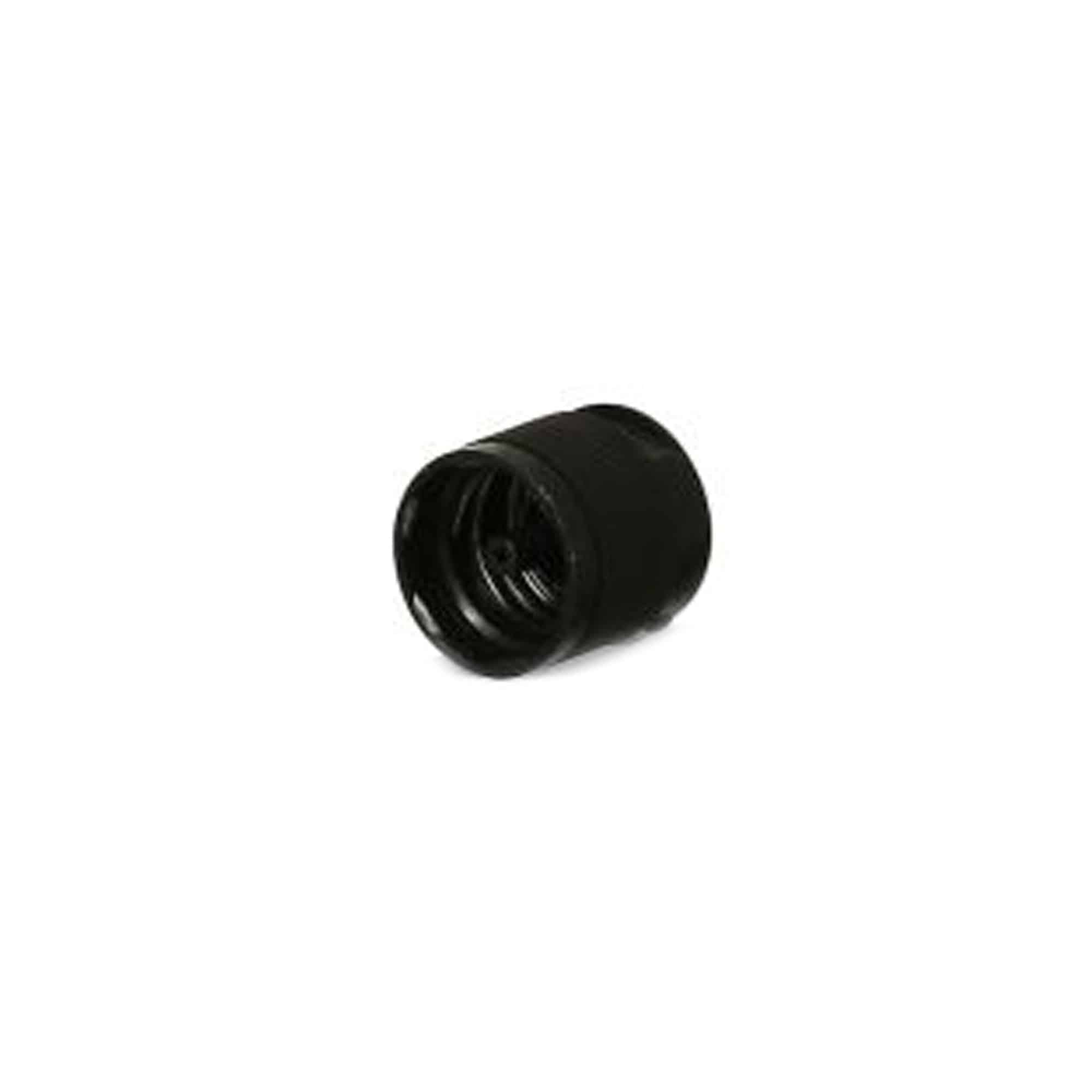 Bouchon à vis charnière rabattable, plastique PP, noir, pour embouchure : DIN 18