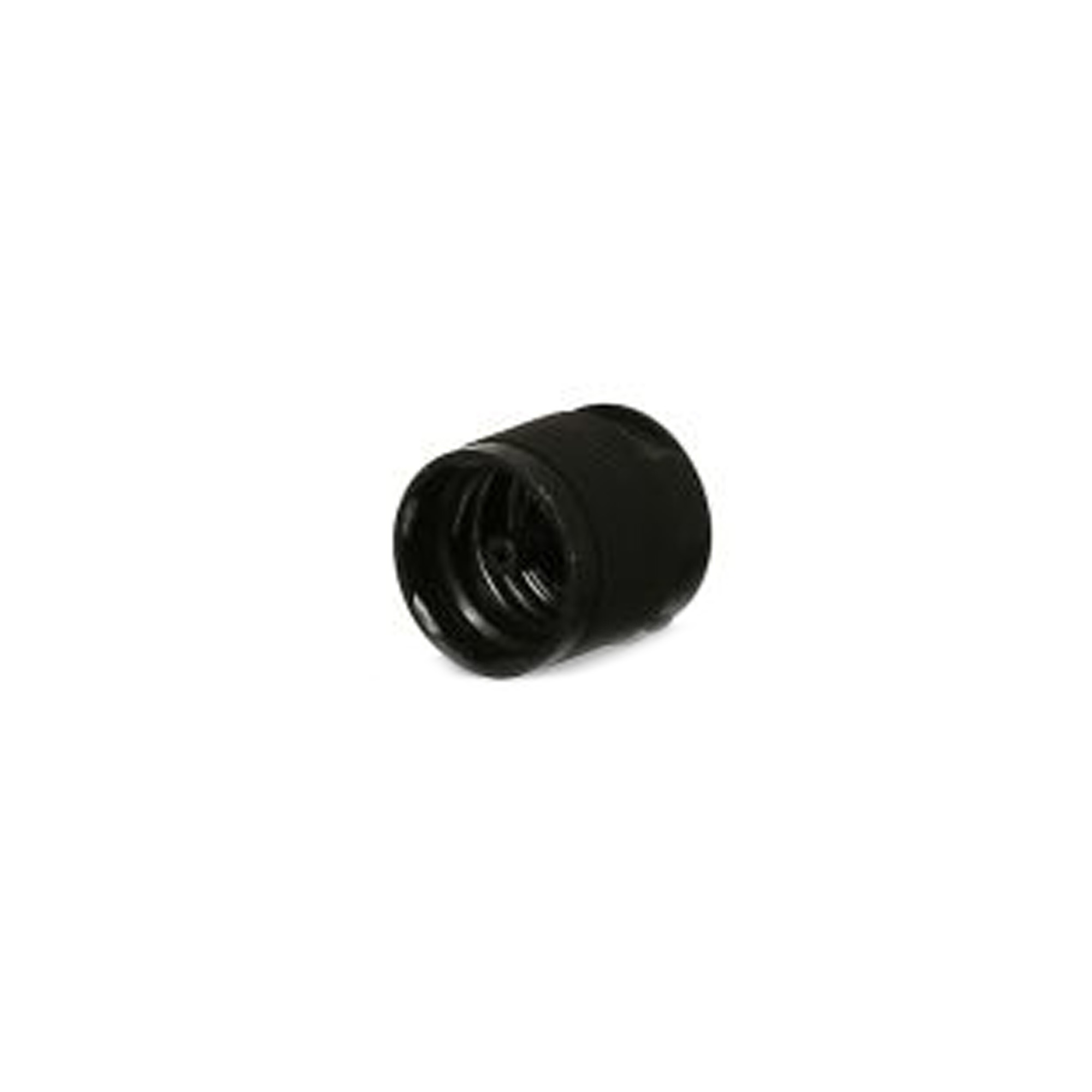 Bouchon à vis charnière rabattable, plastique PP, noir, pour embouchure : DIN 18 Bouchon à vis charnière rabattable, plastique PP, noir, pour embouchure : DIN 18