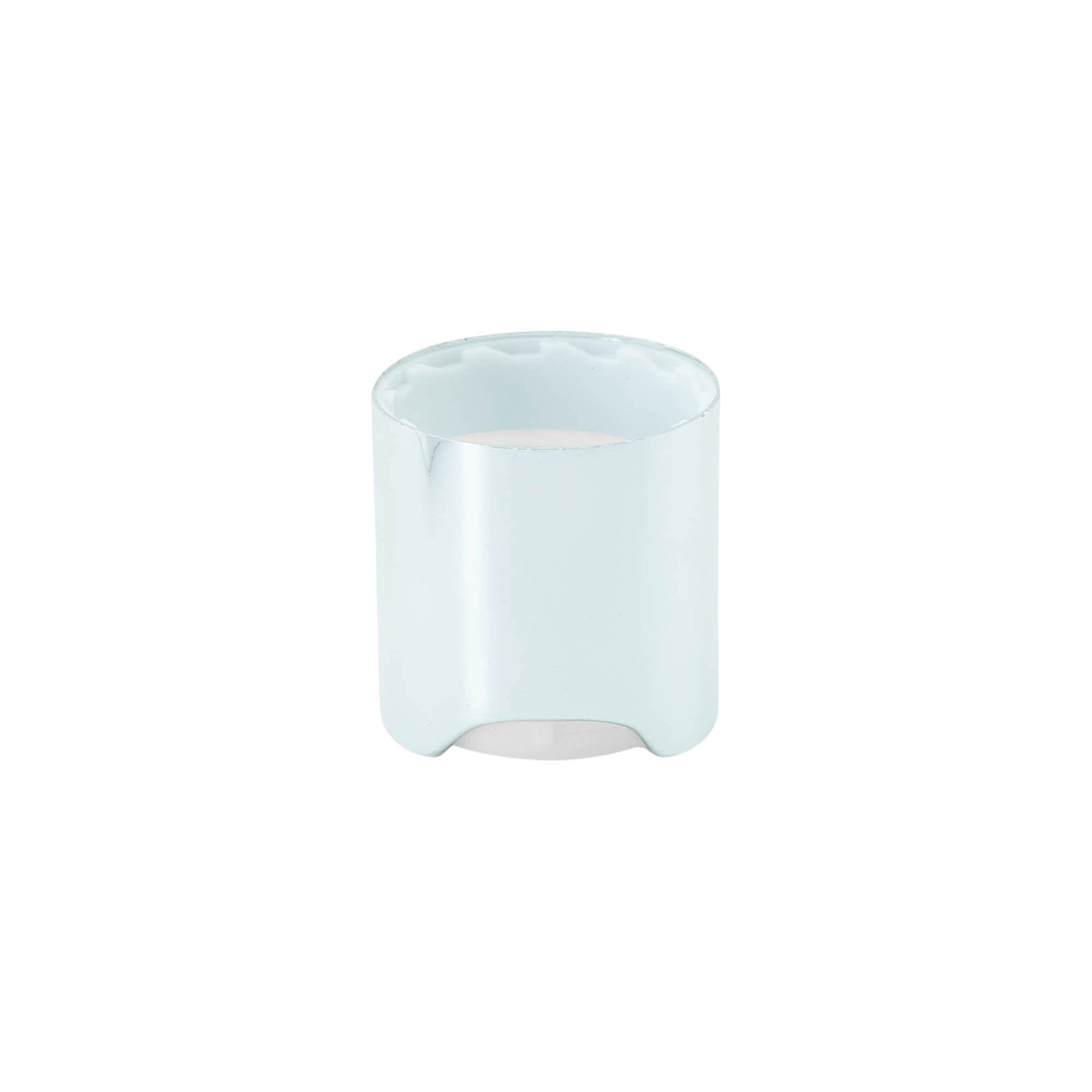 Bouchon à vis Disc Top, plastique PP, argenté, pour ouverture : 24/410 Bouchon à vis Disc Top, plastique PP, argenté, pour ouverture : 24/410