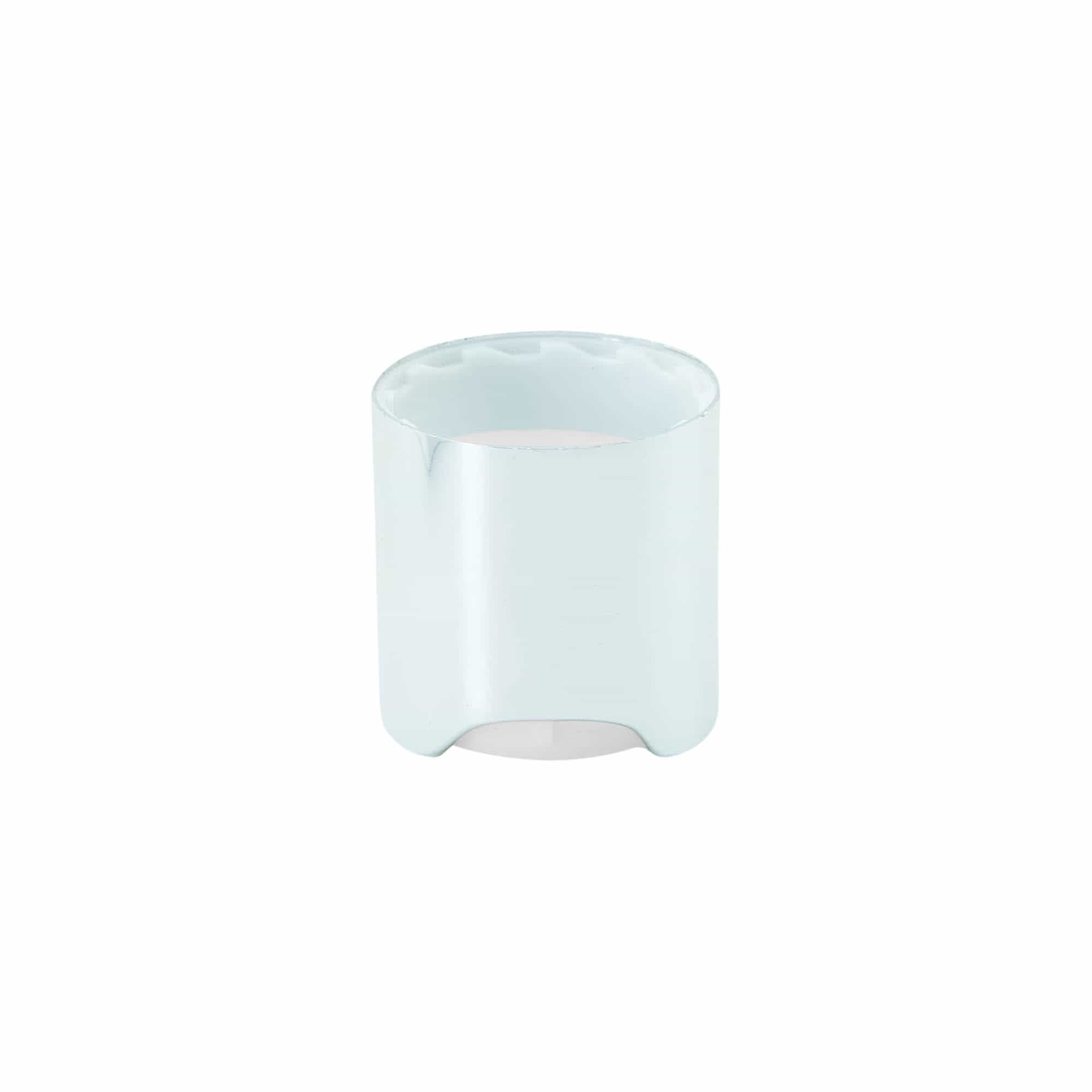 Bouchon à vis Disc Top, plastique PP, argenté, pour ouverture : 24/410