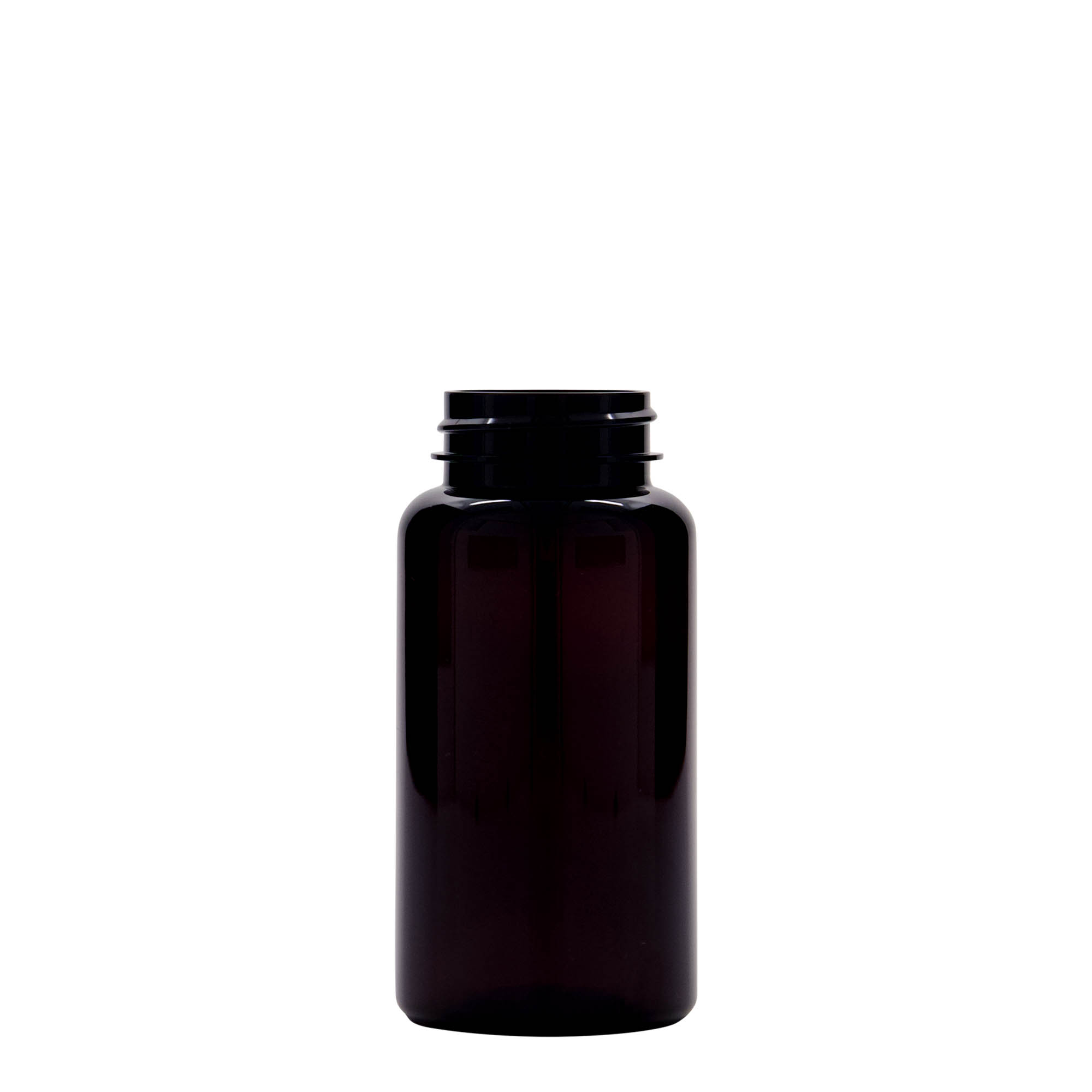 150 ml emballage PET, plastique, brun, ouverture : 38/400