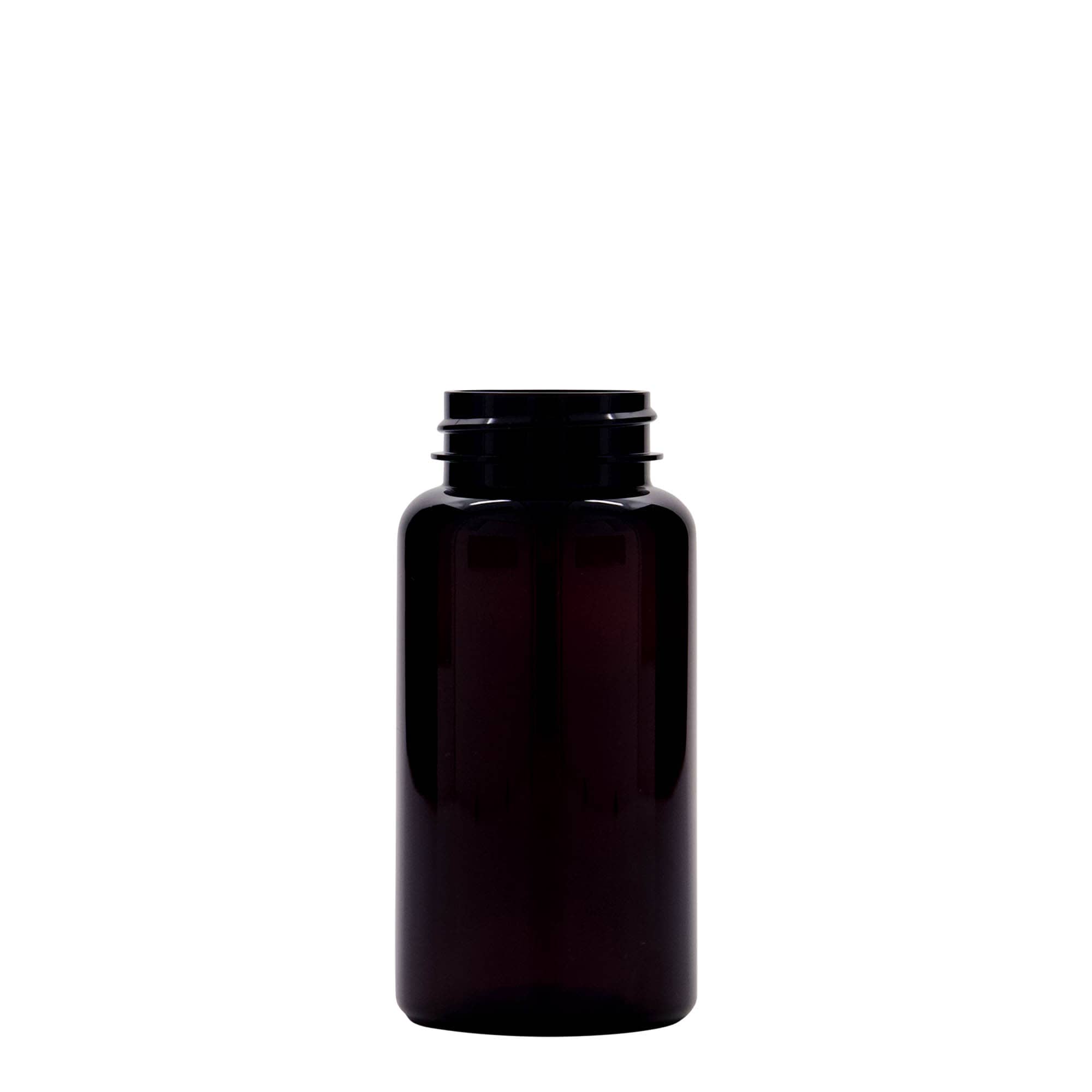 150 ml emballage PET, plastique, brun, ouverture : 38/400