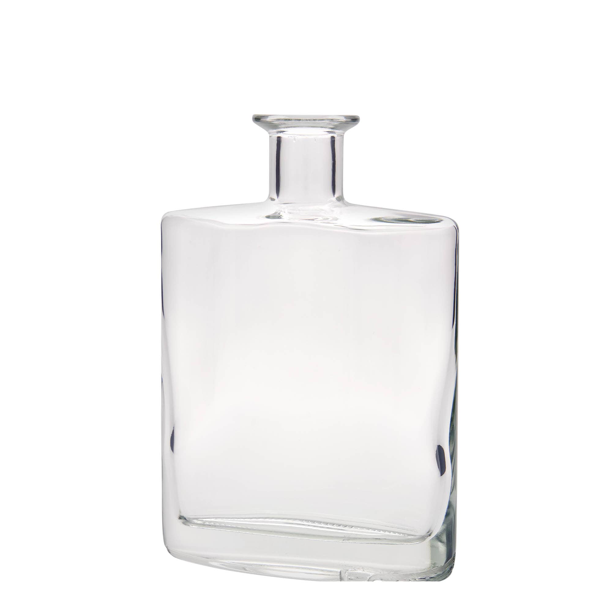 Bouteille en verre 700 ml « Zorbas », ovale, ouverture : bouchon en liège