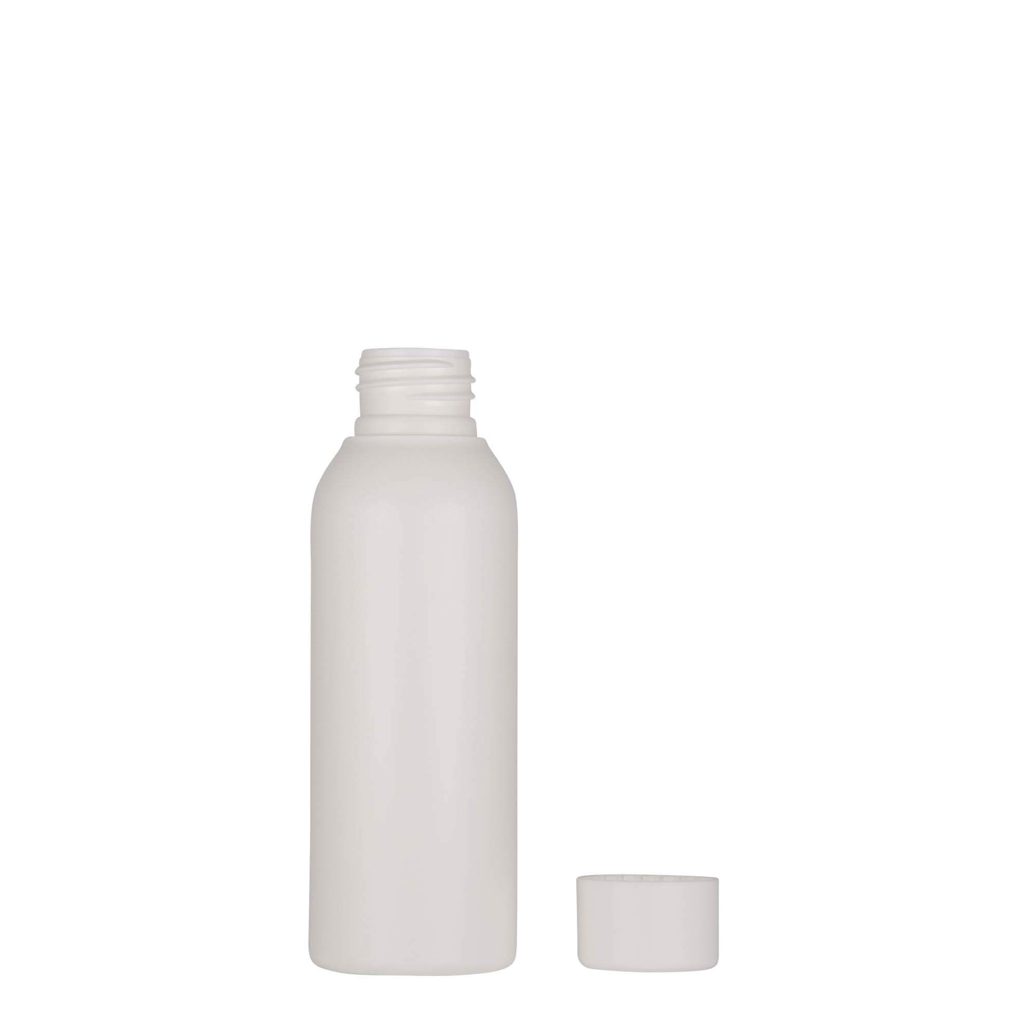 Flacon en plastique 100 ml 'Tuffy', PEHD, blanc, ouverture : 24/410 Flacon en plastique 100 ml 'Tuffy', PEHD, blanc, ouverture : 24/410