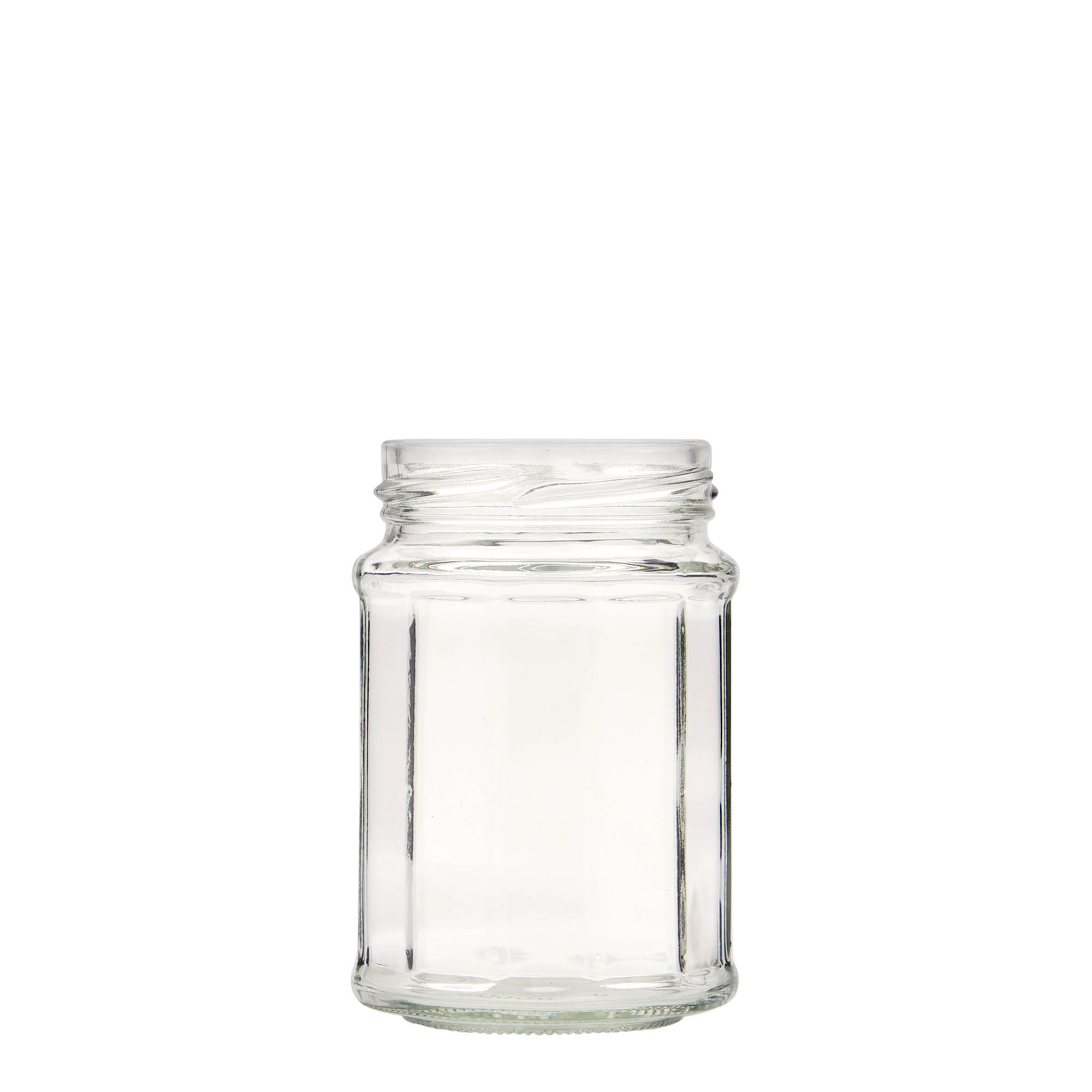 192 ml en verre polygonal, dodécagonal, ouverture : Twist-Off (TO 58) 192 ml en verre polygonal, dodécagonal, ouverture : Twist-Off (TO 58)