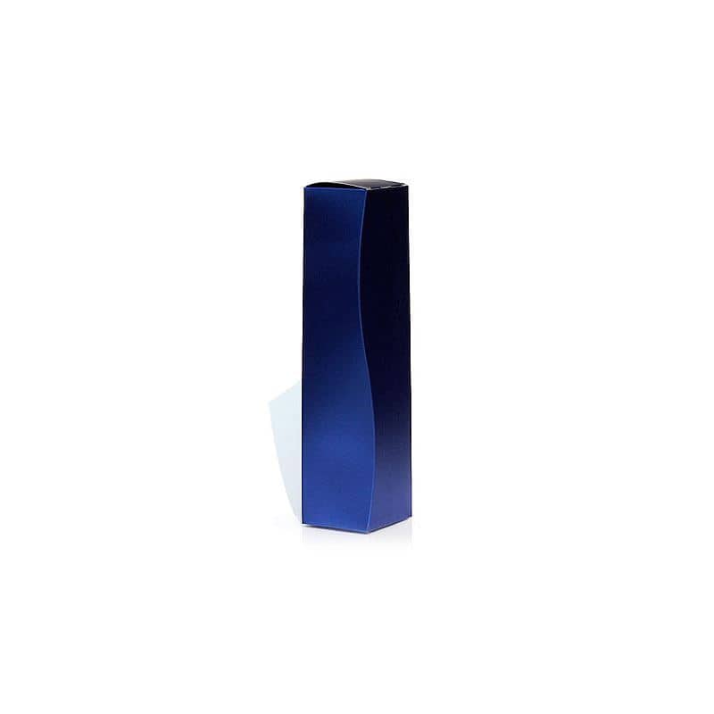 Boîte cadeau « Métallique », rectangulaire, carton, bleu royal