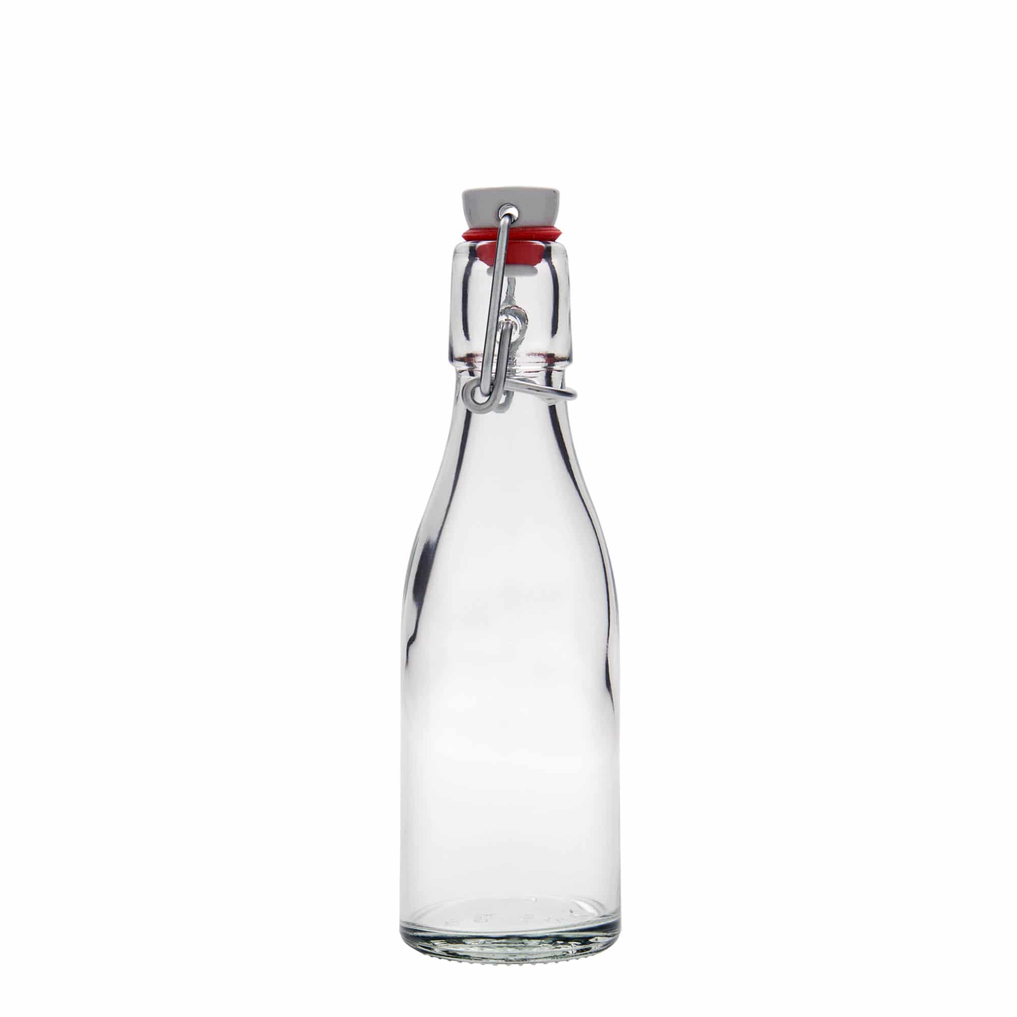 Bouteille en verre 200 ml « Paul », ouverture : fermeture à bascule