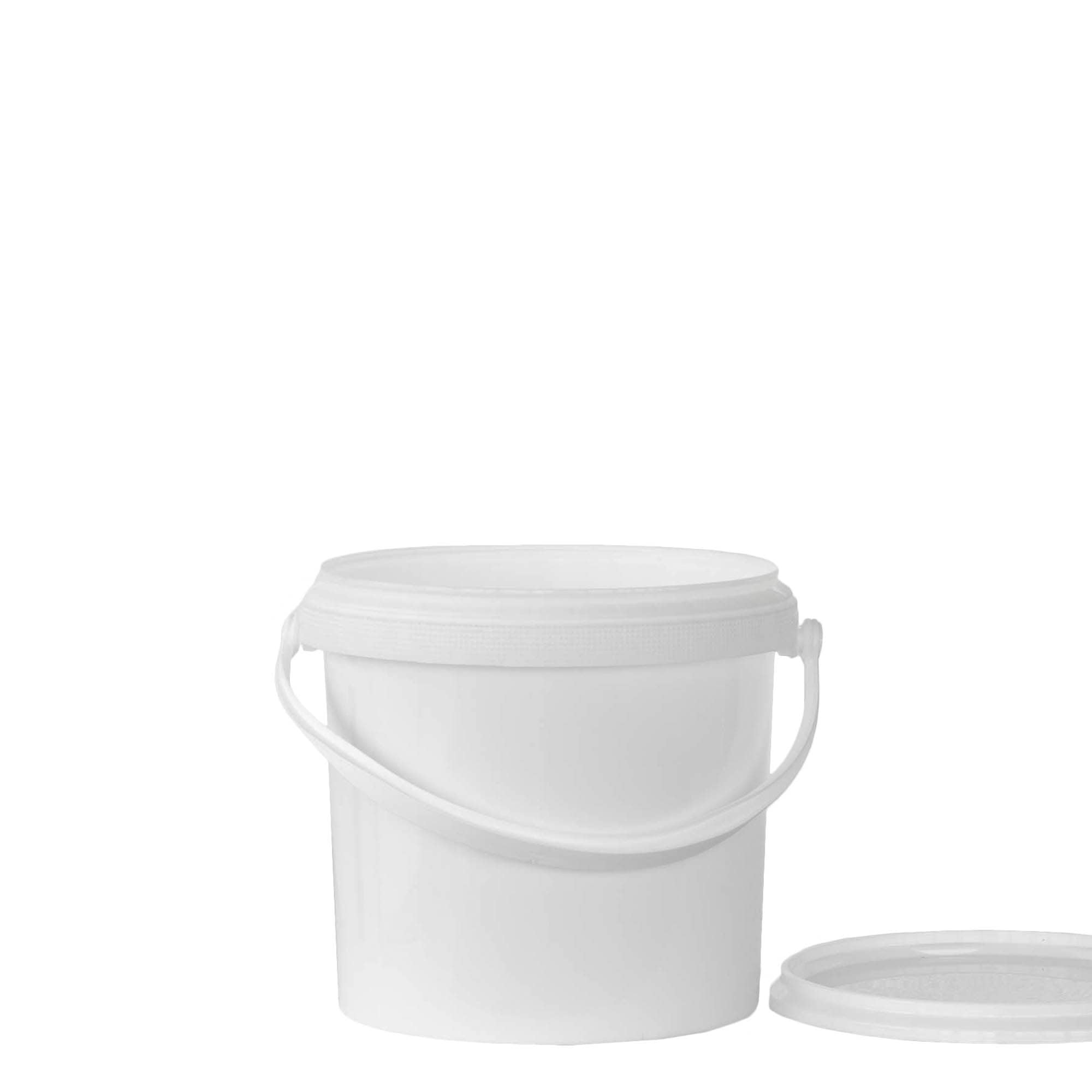 Seau de 2,5 l, plastique PP, blanc