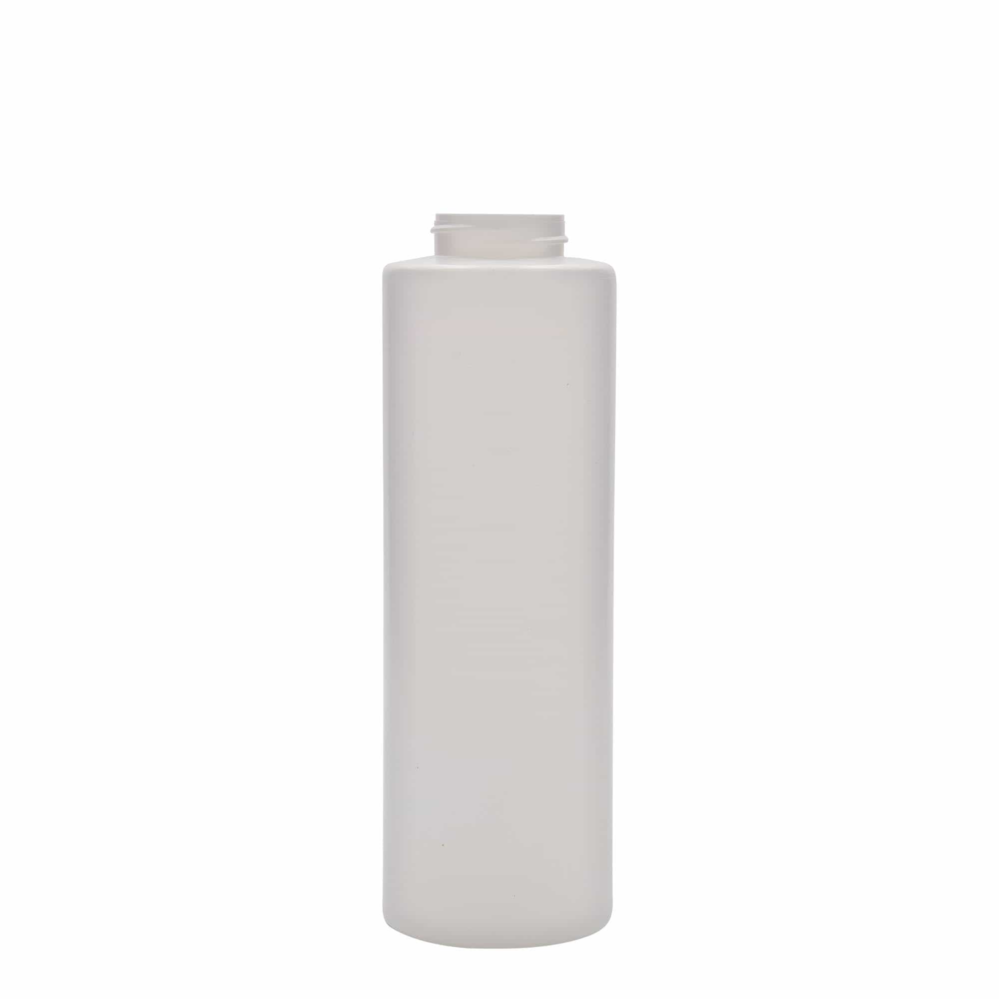 Bouteille à sauce 500 ml, plastique LDPE, blanc, ouverture : 38/400 Bouteille à sauce 500 ml, plastique LDPE, blanc, ouverture : 38/400
