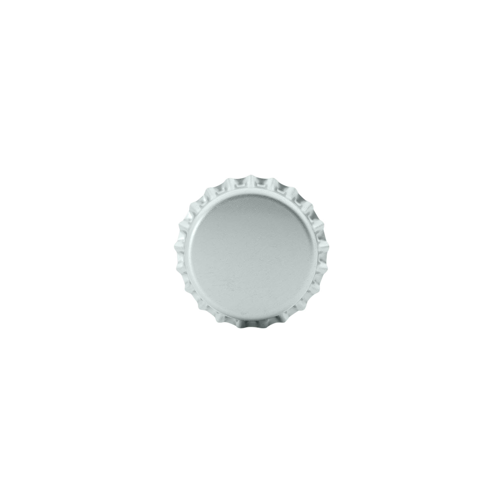 Capsule à couronne 26 mm, métal, argenté Capsule à couronne 26 mm, métal, argenté