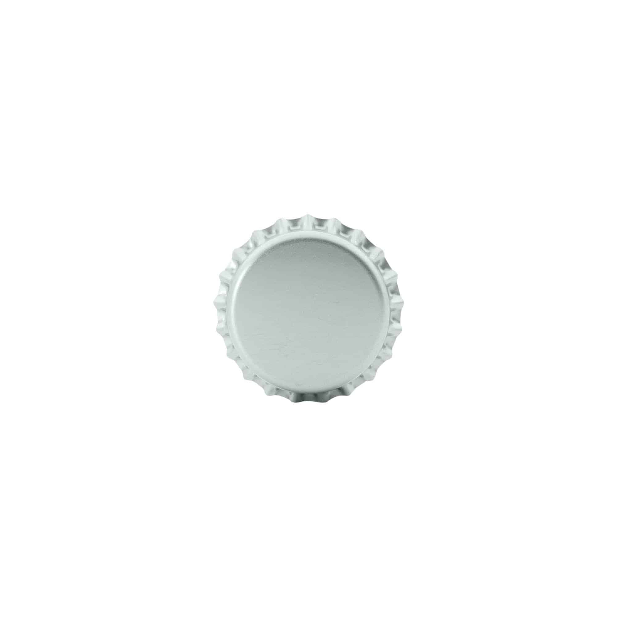 Capsule à couronne 26 mm, métal, argenté