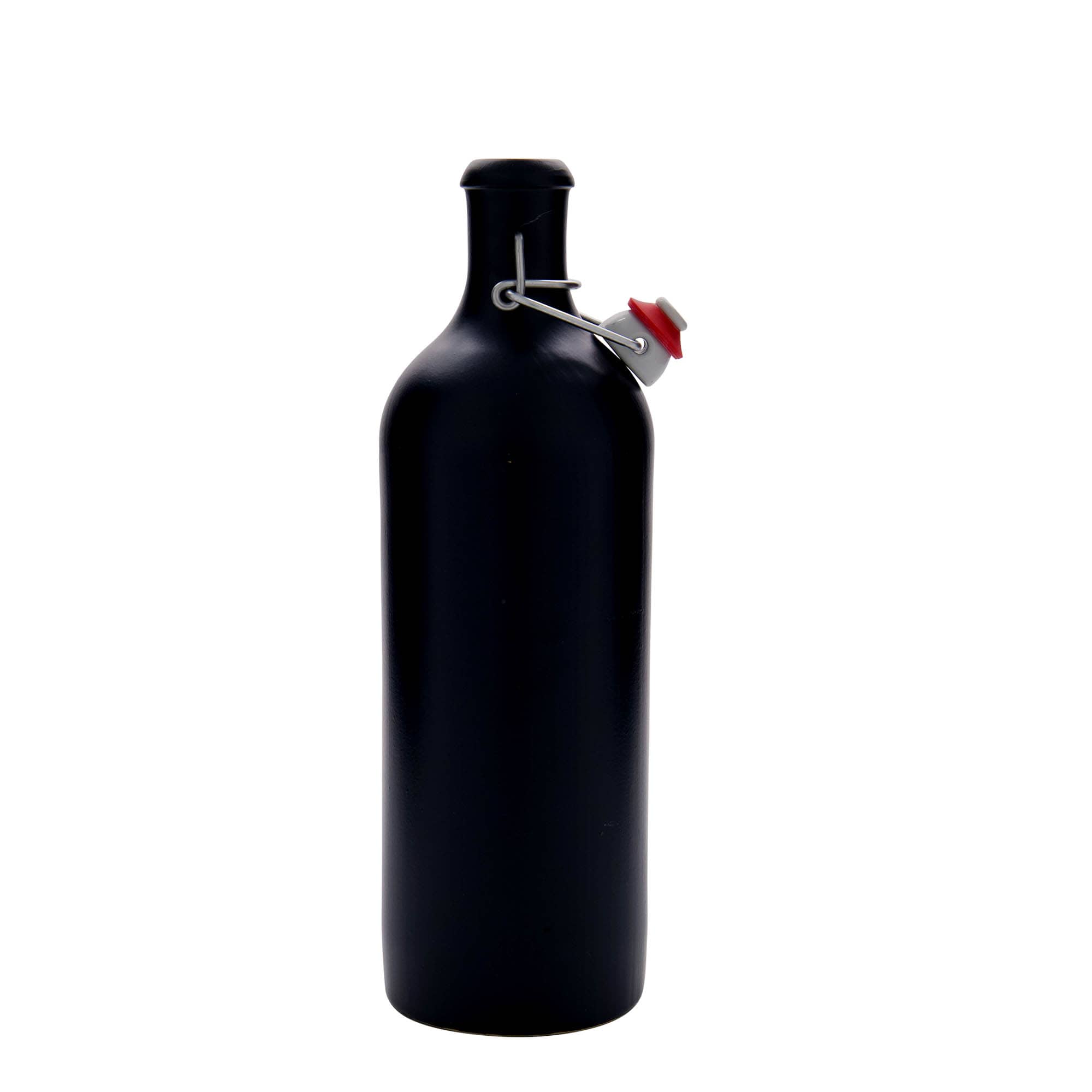 Cruche en grès 750 ml, noir, ouverture : fermeture à levier