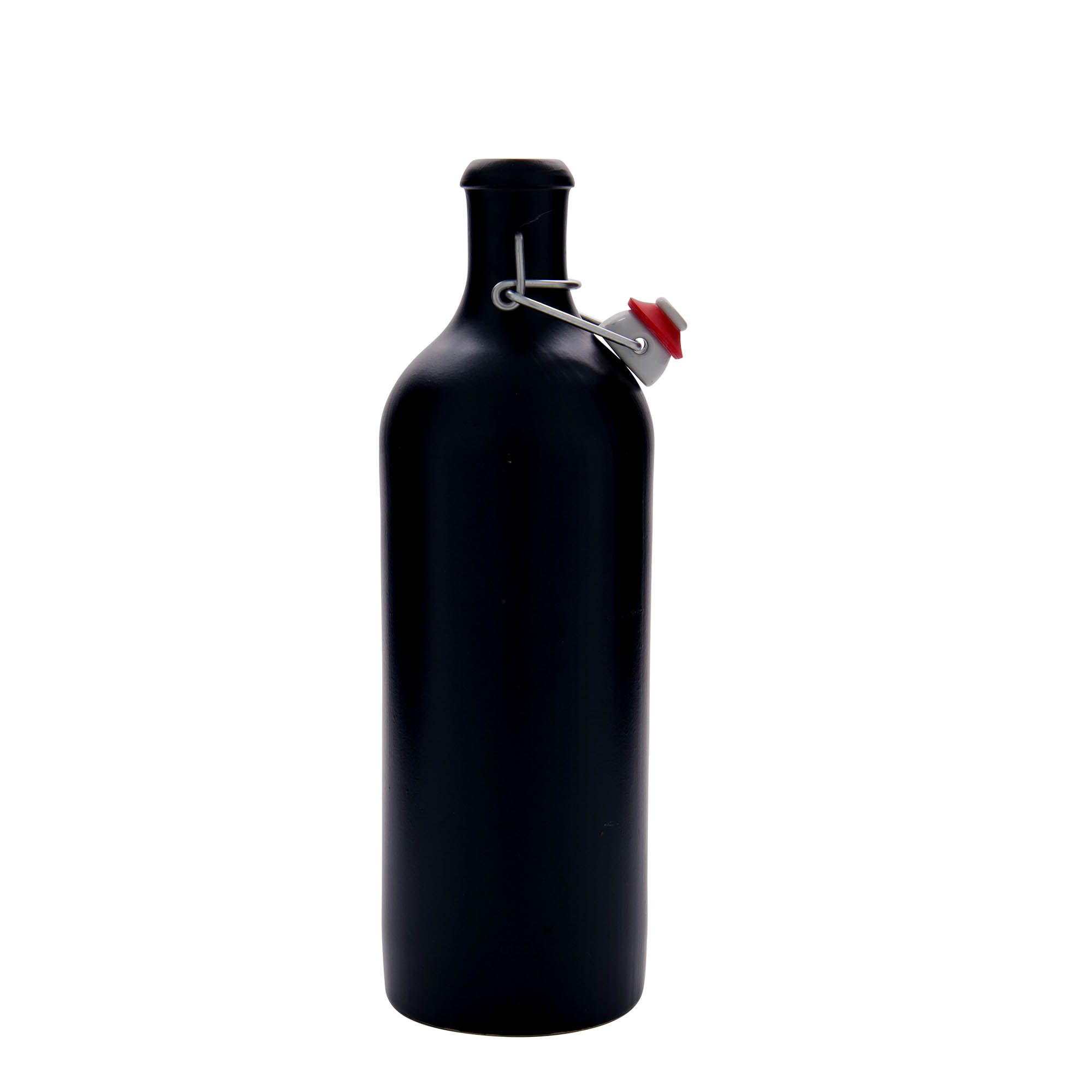 Cruche en grès 750 ml, noir, ouverture : fermeture à levier Cruche en grès 750 ml, noir, ouverture : fermeture à levier