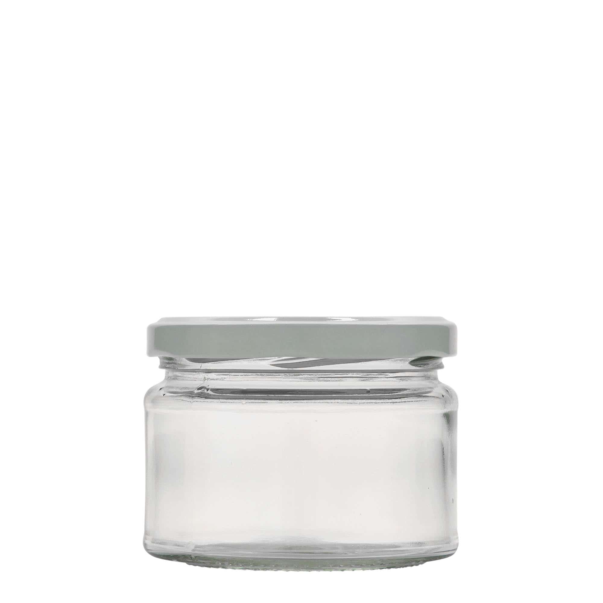 Bocal cylindrique plat 280 ml, bouchage: Twist-Off (TO 82)