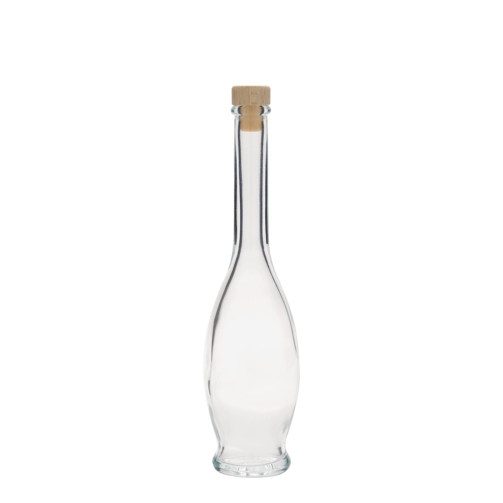 Flacon en verre 100 ml « Gina », ouverture : bouchon en liège