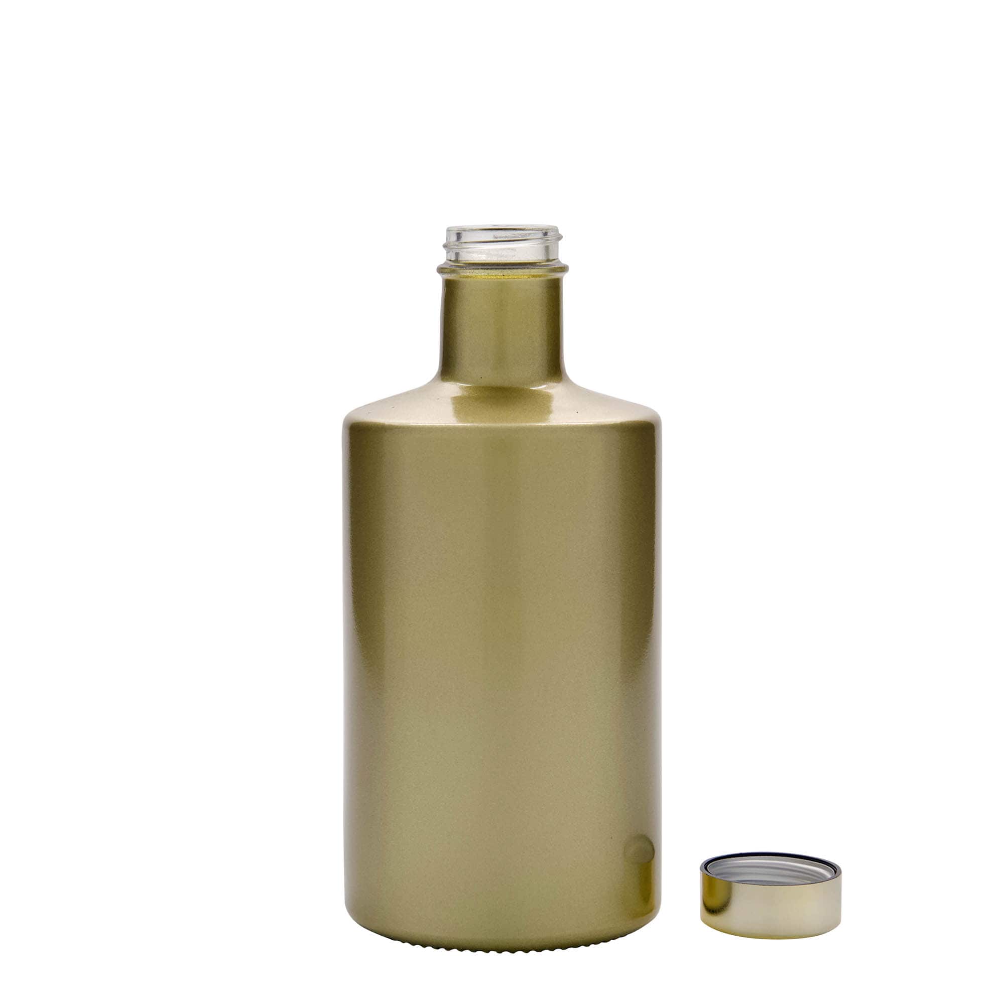Bouteille en verre 500 ml « Caroline », dorée, ouverture : GPI 33