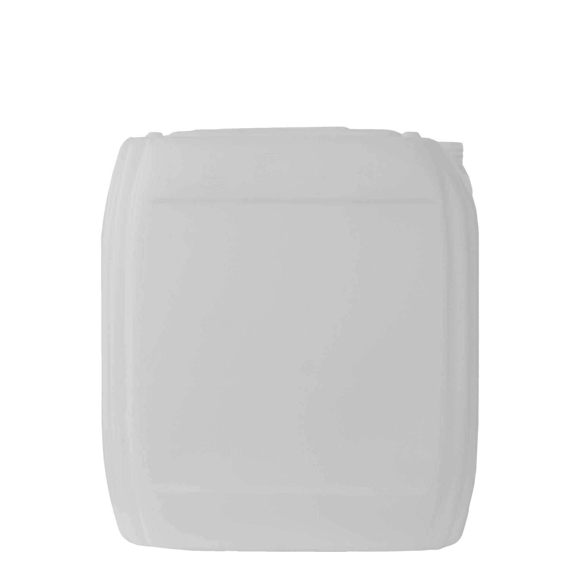 Bidon de 25 l, rectangulaire, plastique HDPE, naturel, ouverture : ND 60