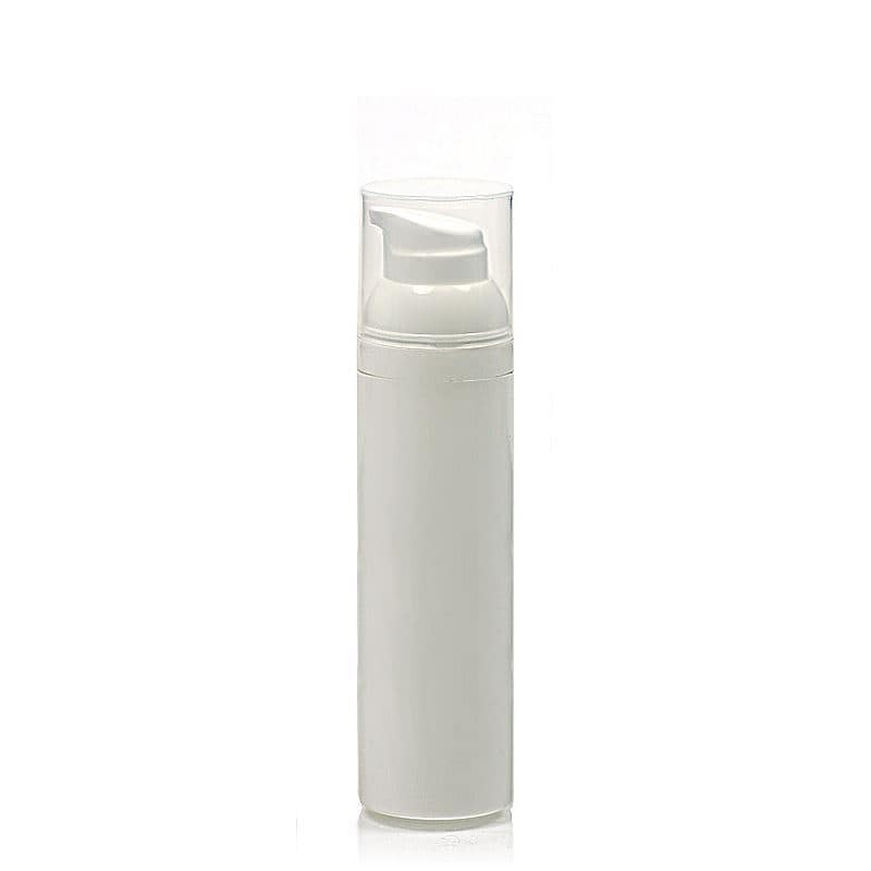 Flacon airless 100 ml 'Mezzo', plastique PP, blanc