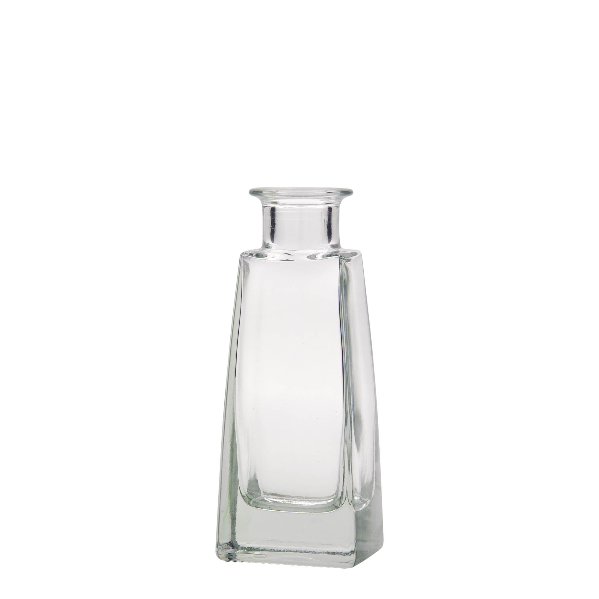 Flacon en verre 100 ml « Timmy », rectangulaire, ouverture : bouchon en liège
