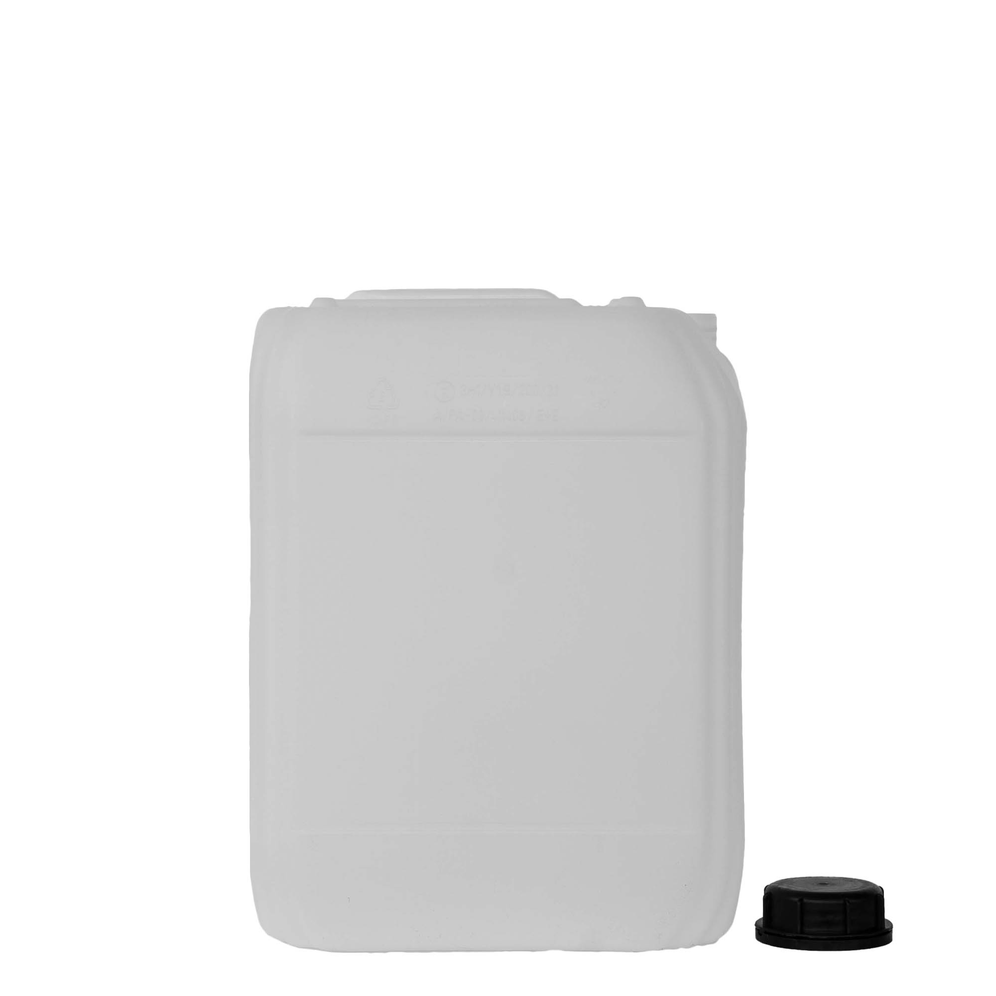 Bidon de 20 l, rectangulaire, plastique HDPE, naturel, ouverture : ND 60 Bidon de 20 l, rectangulaire, plastique HDPE, naturel, ouverture : ND 60