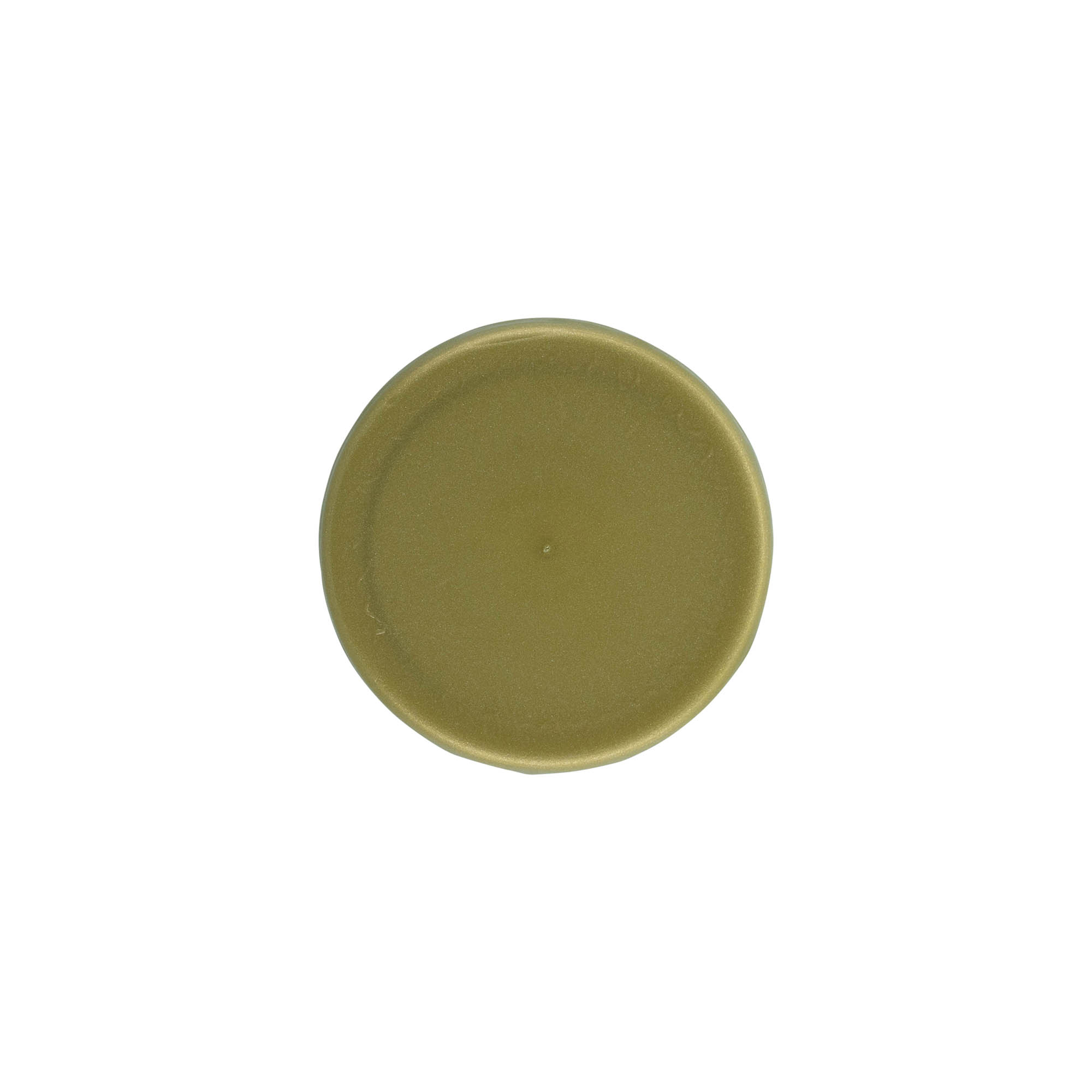 Couvercle à emboîtement pour pot en céramique à col étroit, plastique HDPE, or