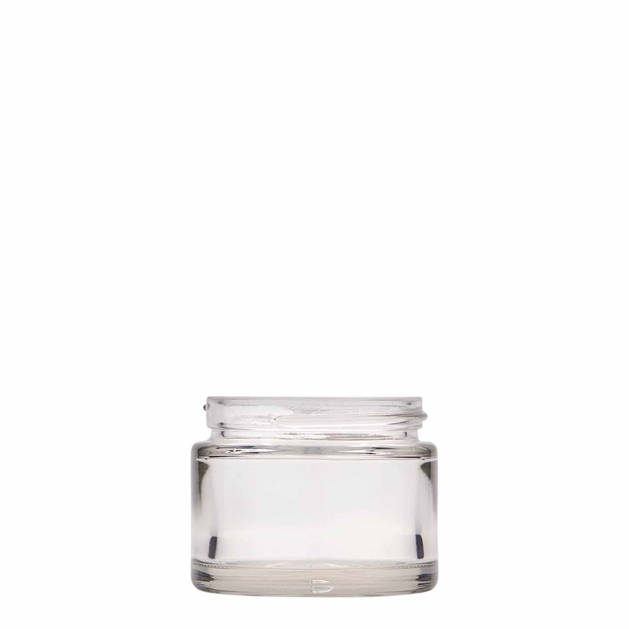 Pot de 50 ml « Beauty », verre, ouverture : bouchon à vis