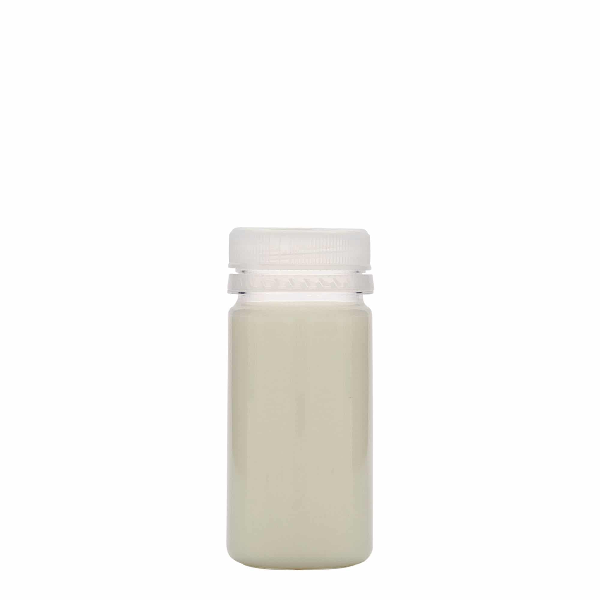 Bouteille en PET 100 ml 'Everytime', plastique, bouchage: 38 mm