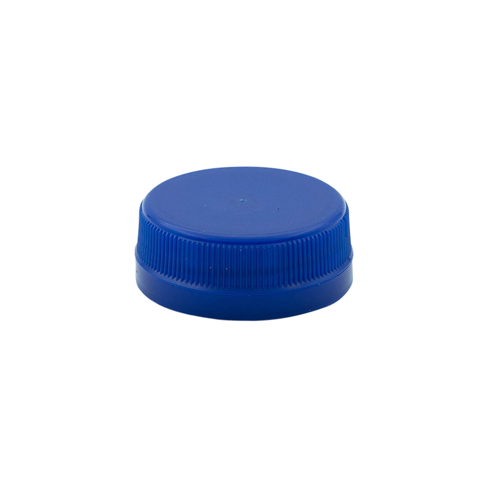 Bouchon à vis à double filetage, plastique PE, bleu, pour ouverture : PET 38 mm