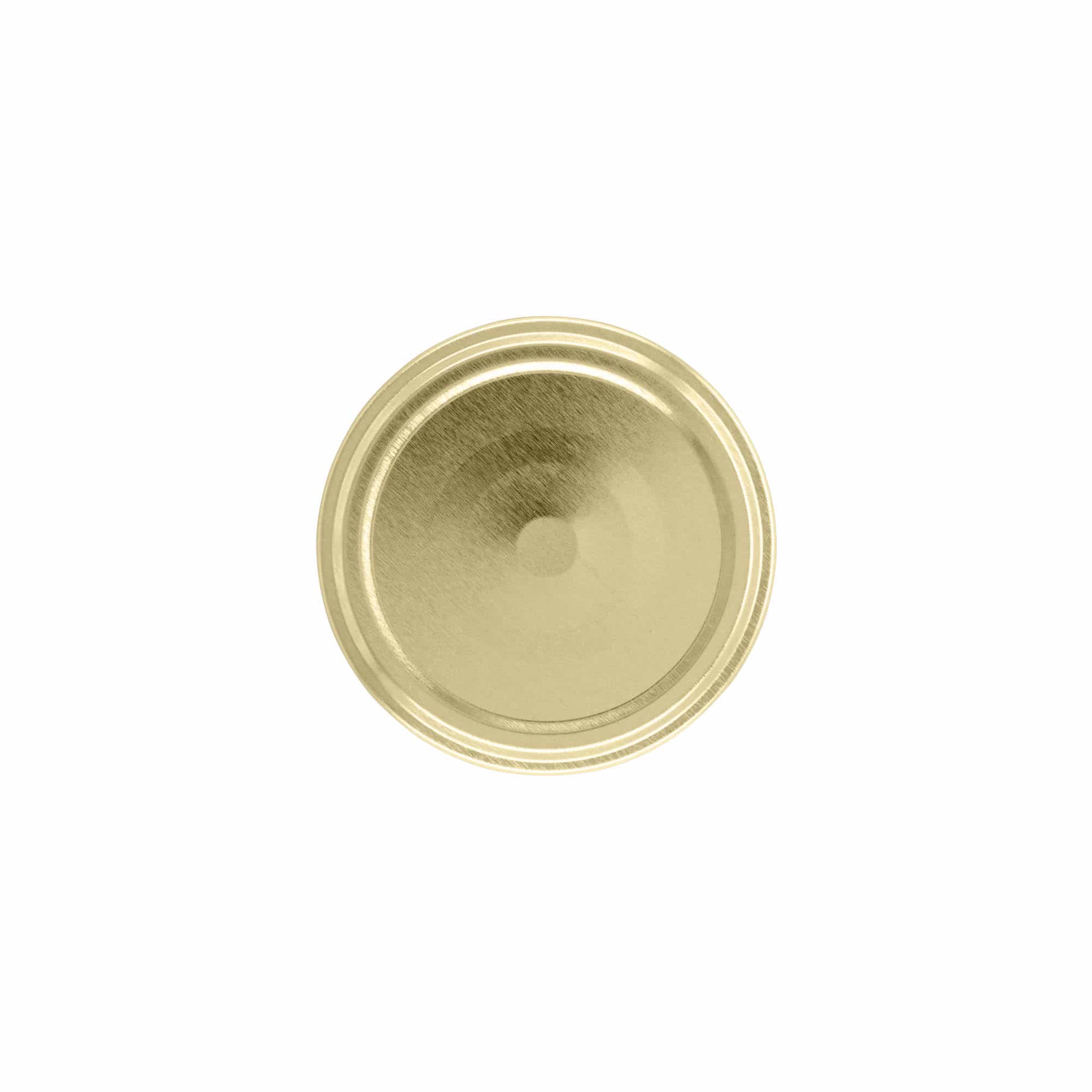 Bouchon à vis, tôle blanche, doré, pour ouverture : TO 63