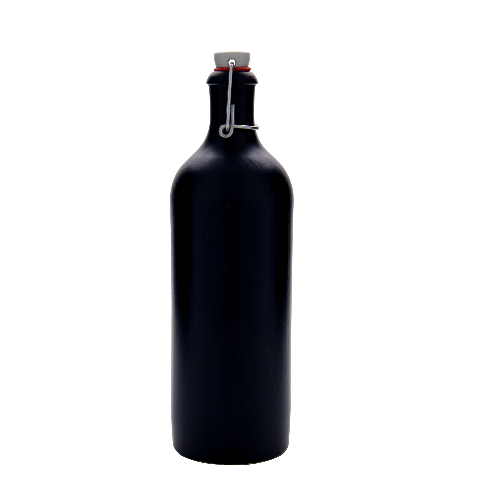 Cruche en grès 750 ml, noir, ouverture : fermeture à levier Cruche en grès 750 ml, noir, ouverture : fermeture à levier