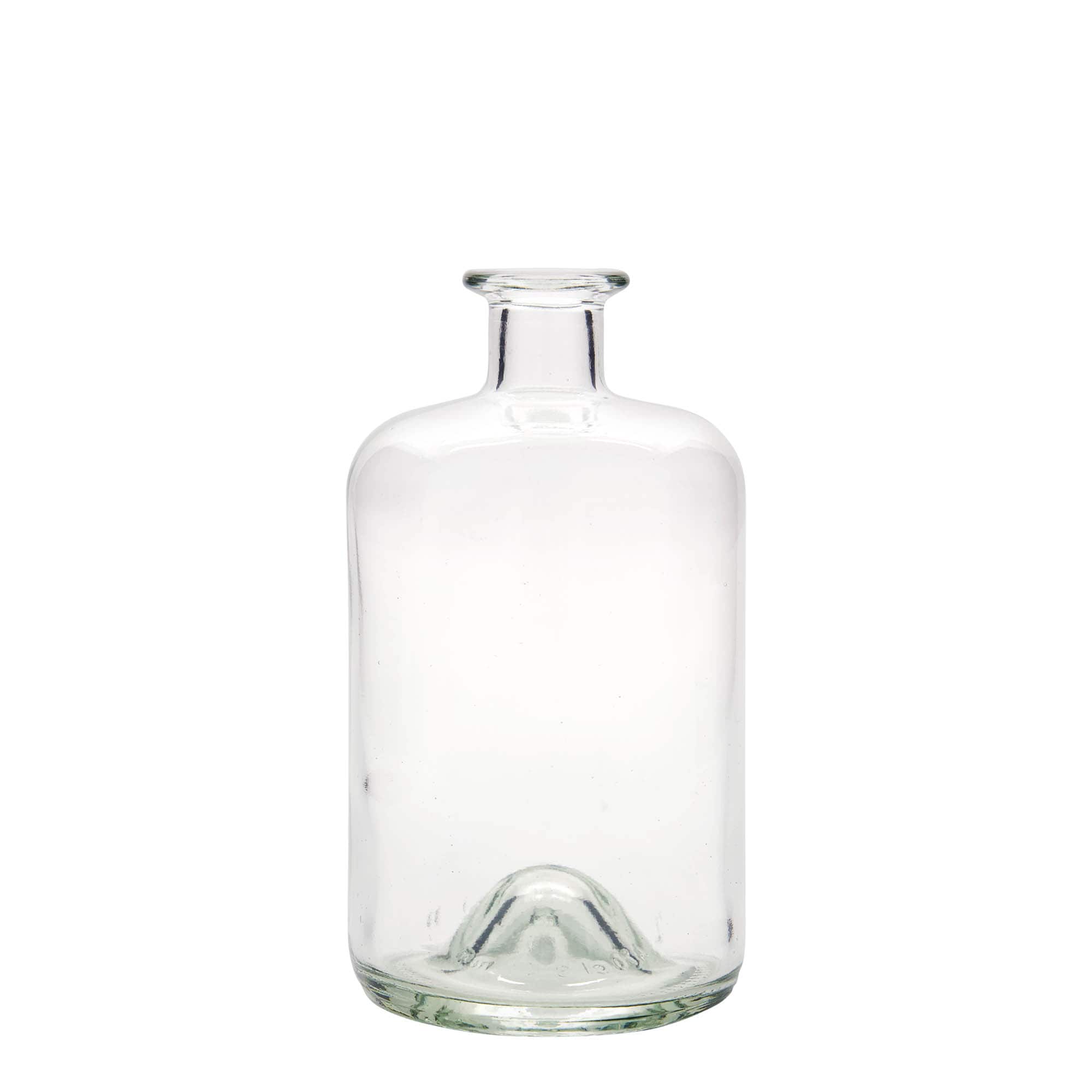 Bouteille en verre de 700 ml pour pharmacien, ouverture : bouchon en liège