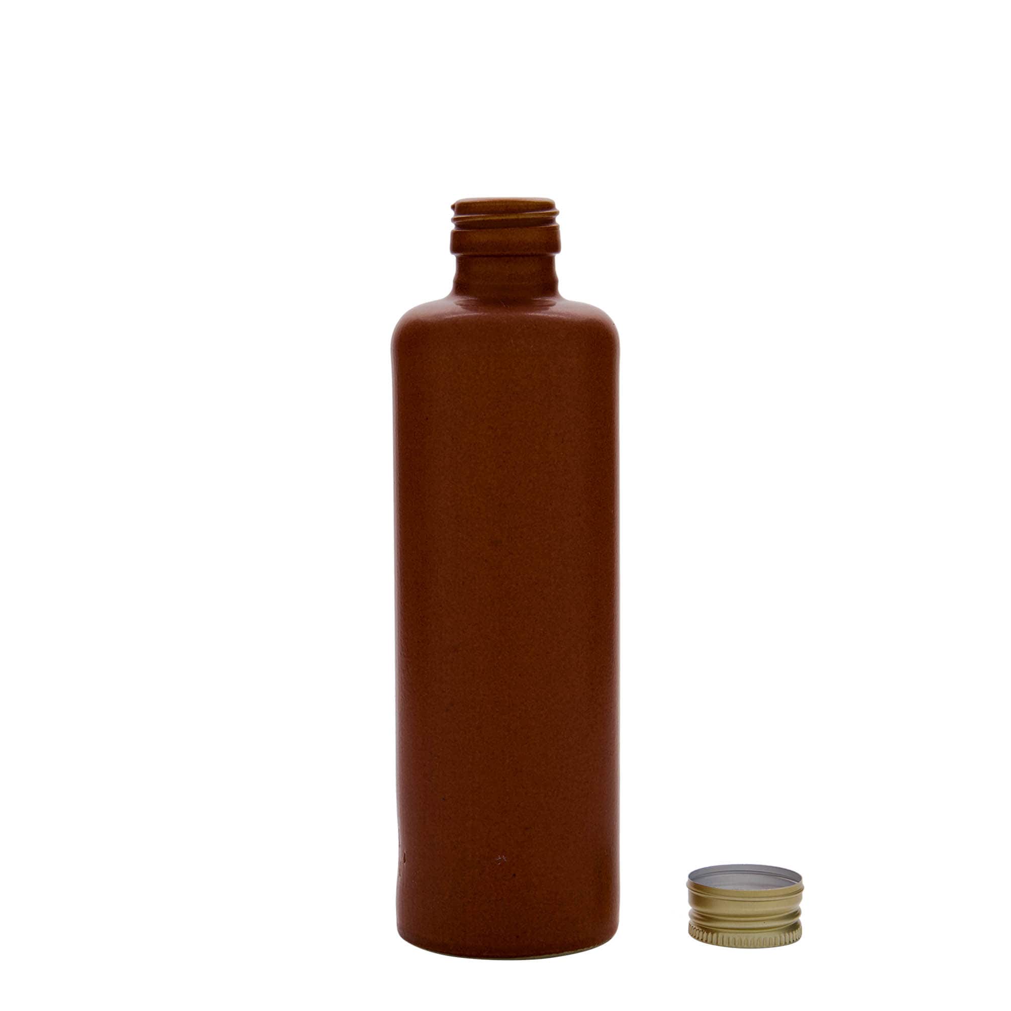 Cruche en grès de 350 ml, rouge-brun, ouverture : PP 31,5