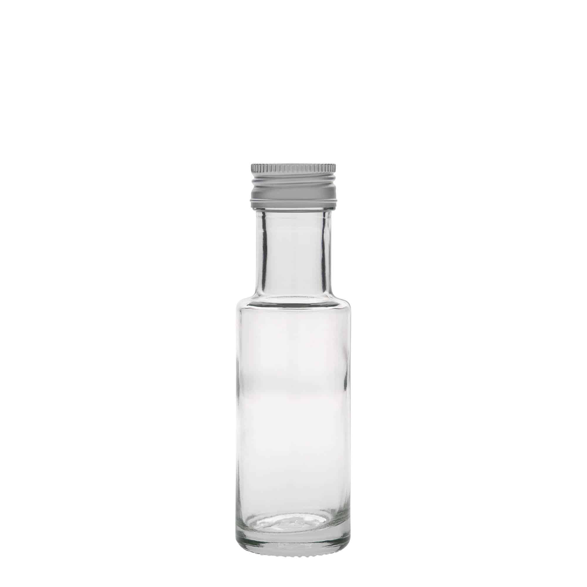 Bouteille en verre 100 ml 'Dorica', col : PP 31,5