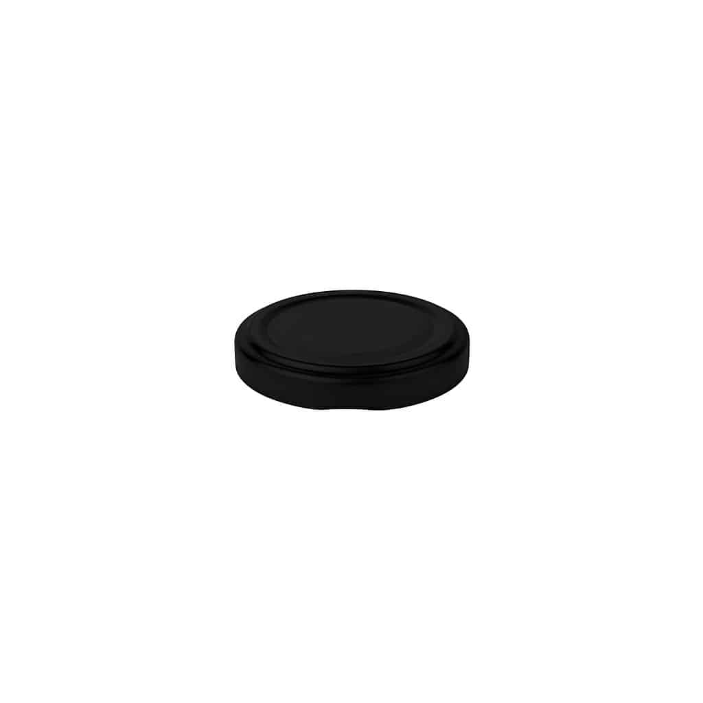 Couvercle Twist-Off, fer blanc, noir, pour bouchage: TO 48 Couvercle Twist-Off, fer blanc, noir, pour bouchage: TO 48