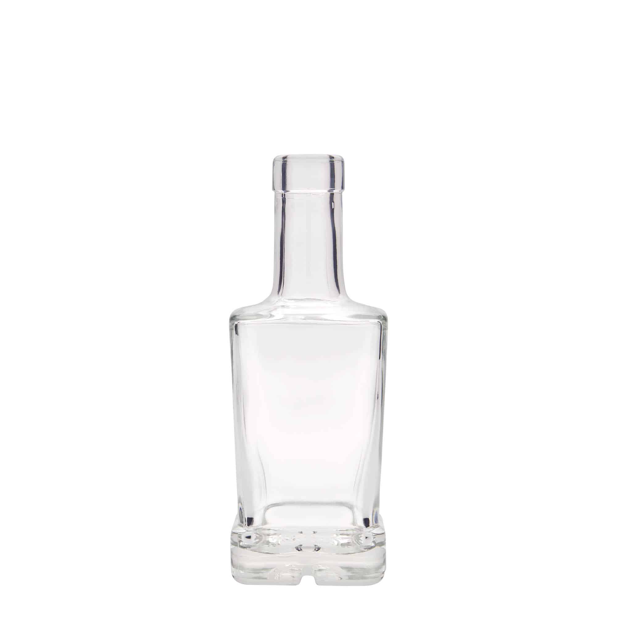 Bouteille en verre 250 ml 'Rene', carrée, bouchage: bouchon Bouteille en verre 250 ml 'Rene', carrée, bouchage: bouchon