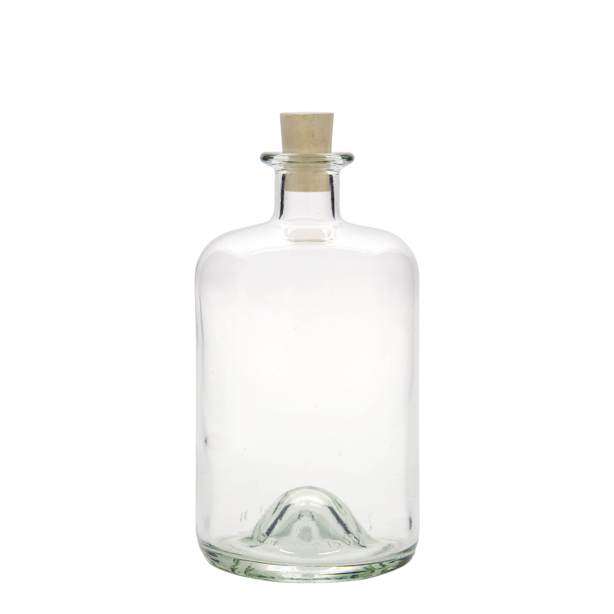 Bouteille en verre de 700 ml pour pharmacien, ouverture : bouchon en liège