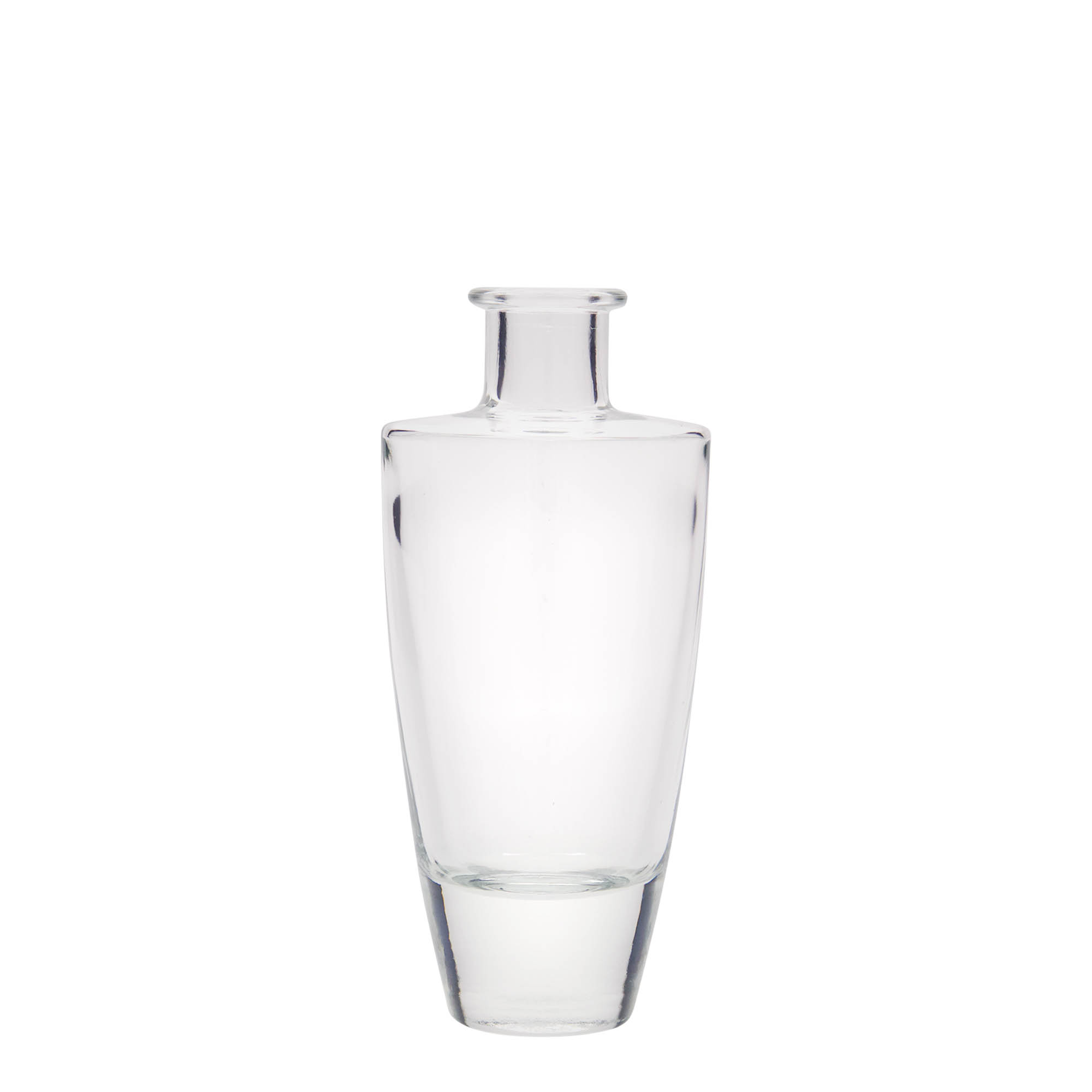 Flacon en verre 200 ml 'Vanessa', ovale, ouverture : bouchon en liège Flacon en verre 200 ml 'Vanessa', ovale, ouverture : bouchon en liège