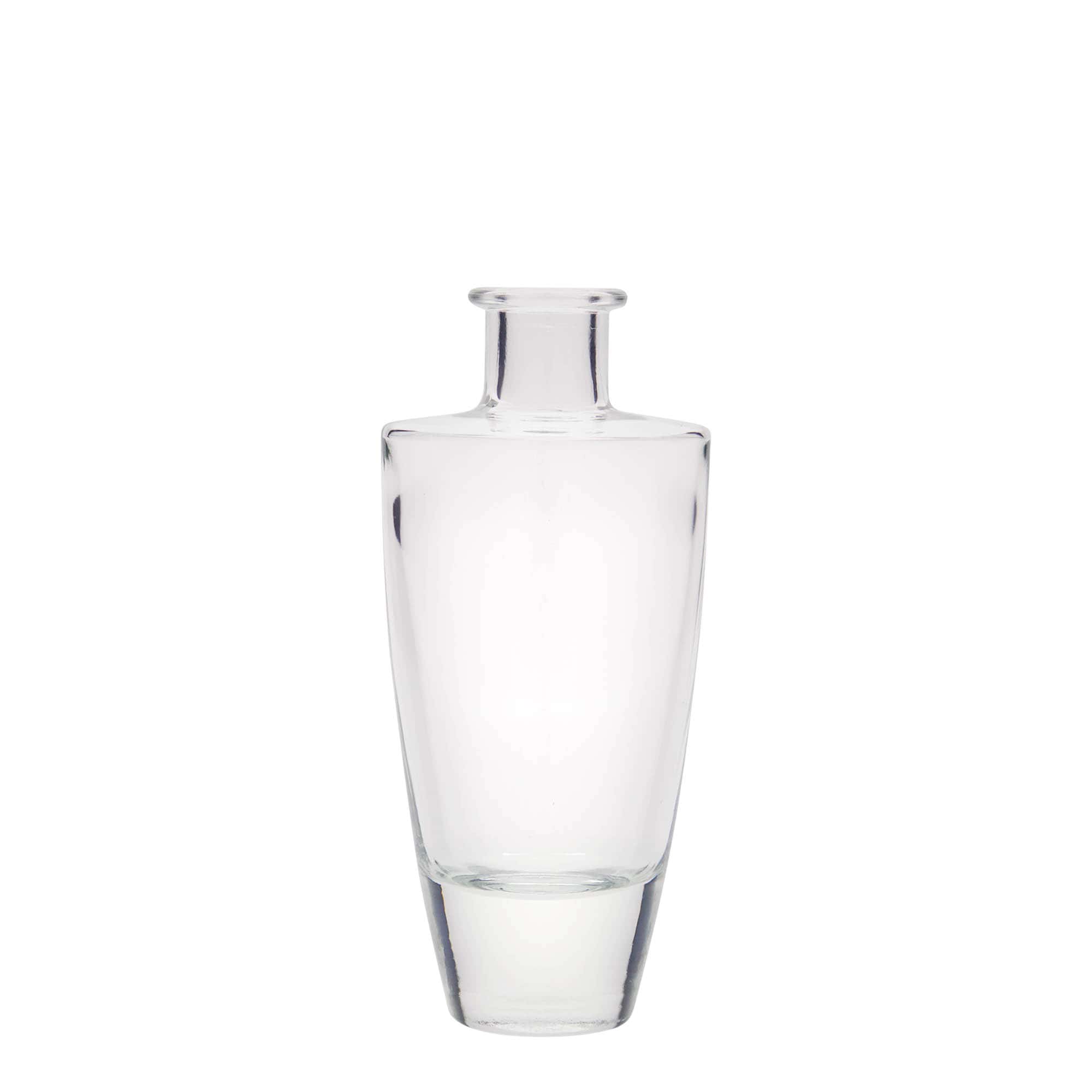Flacon en verre 200 ml « Vanessa », ovale, ouverture : bouchon en liège