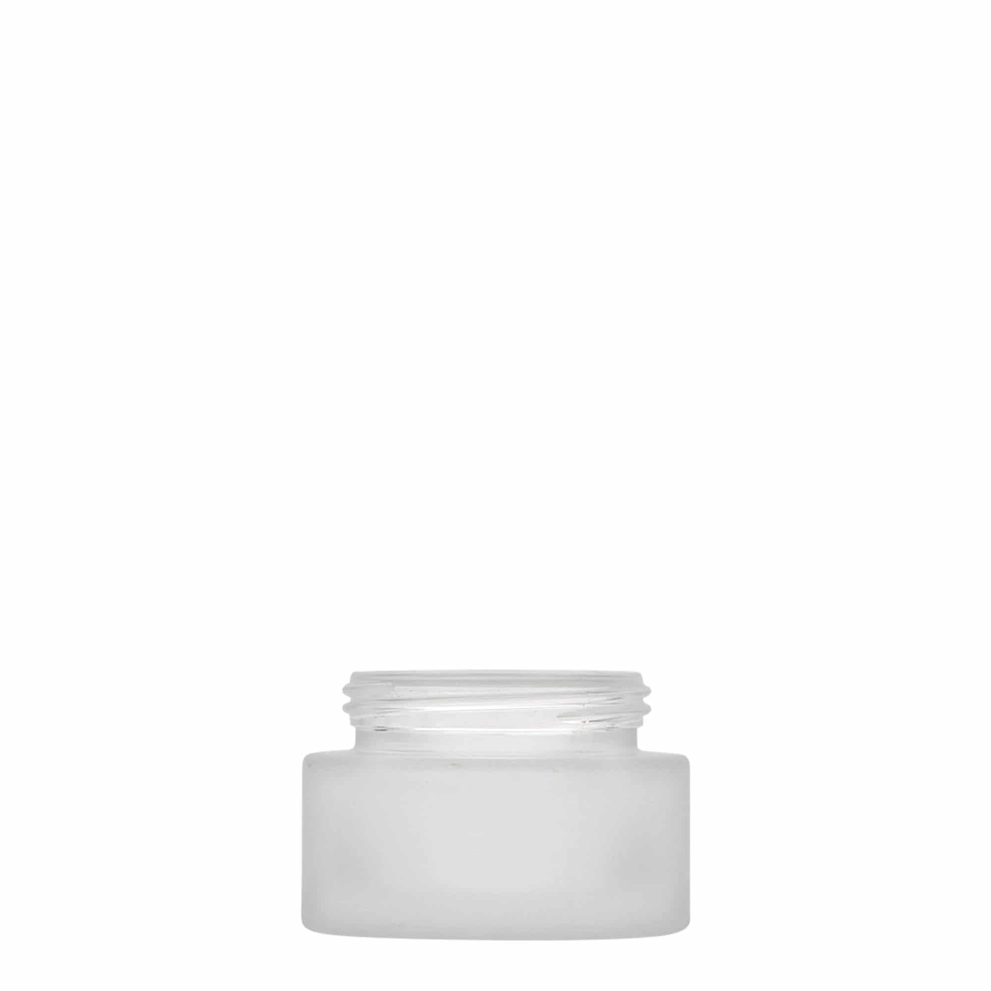 Pot 30 ml 'Platin Edition', verre, glacé, bouchage: Bougage à vis Pot 30 ml 'Platin Edition', verre, glacé, bouchage: Bougage à vis