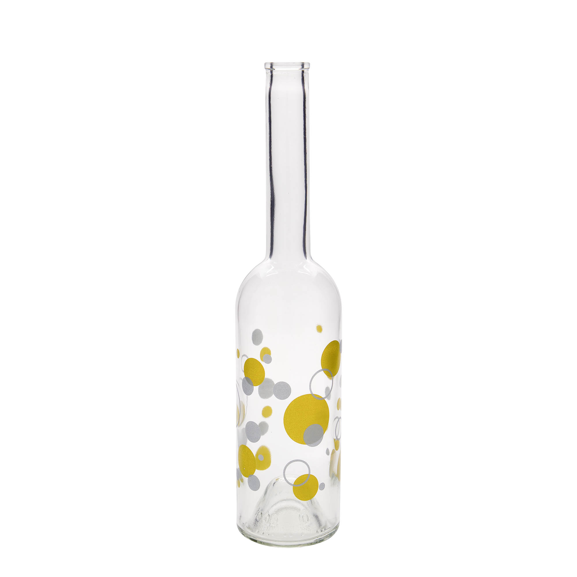 Bouteille en verre 500 ml « Opera », motif : points, bouchon : liège Bouteille en verre 500 ml « Opera », motif : points, bouchon : liège