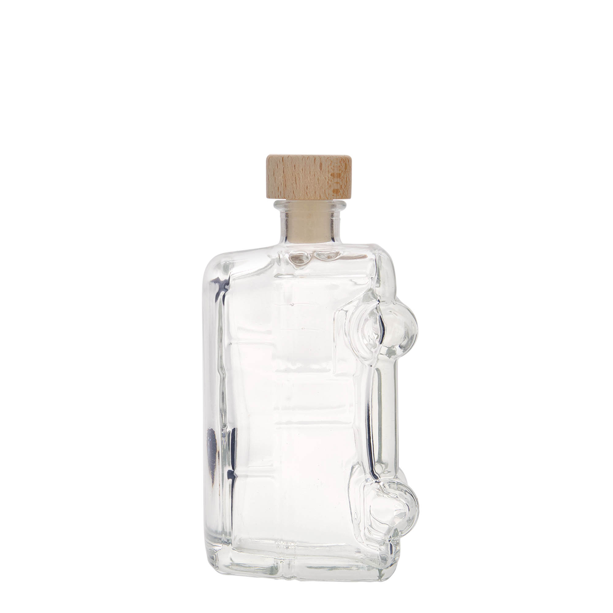 Flacon en verre 200 ml « Bulli », ouverture : liège