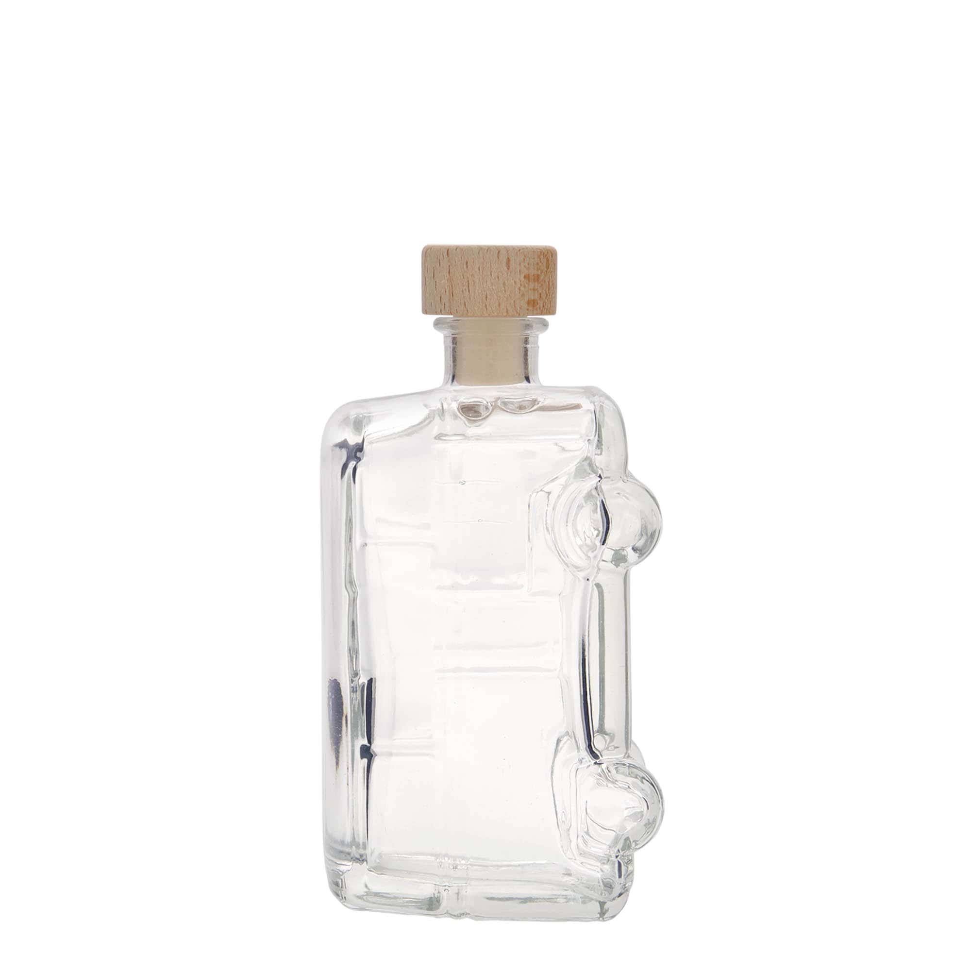 Flacon en verre 200 ml « Bulli », ouverture : liège
