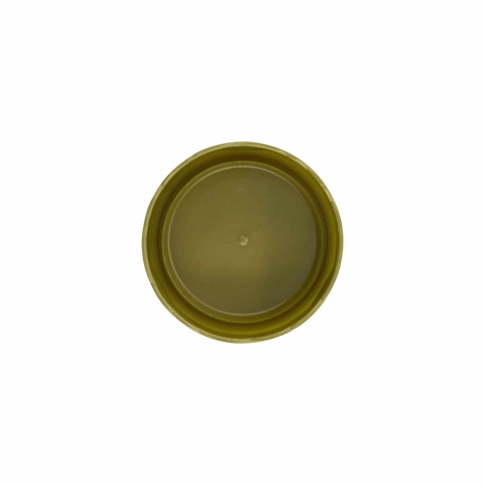 Couvercle à emboîtement pour pot en céramique à col étroit, plastique HDPE, or