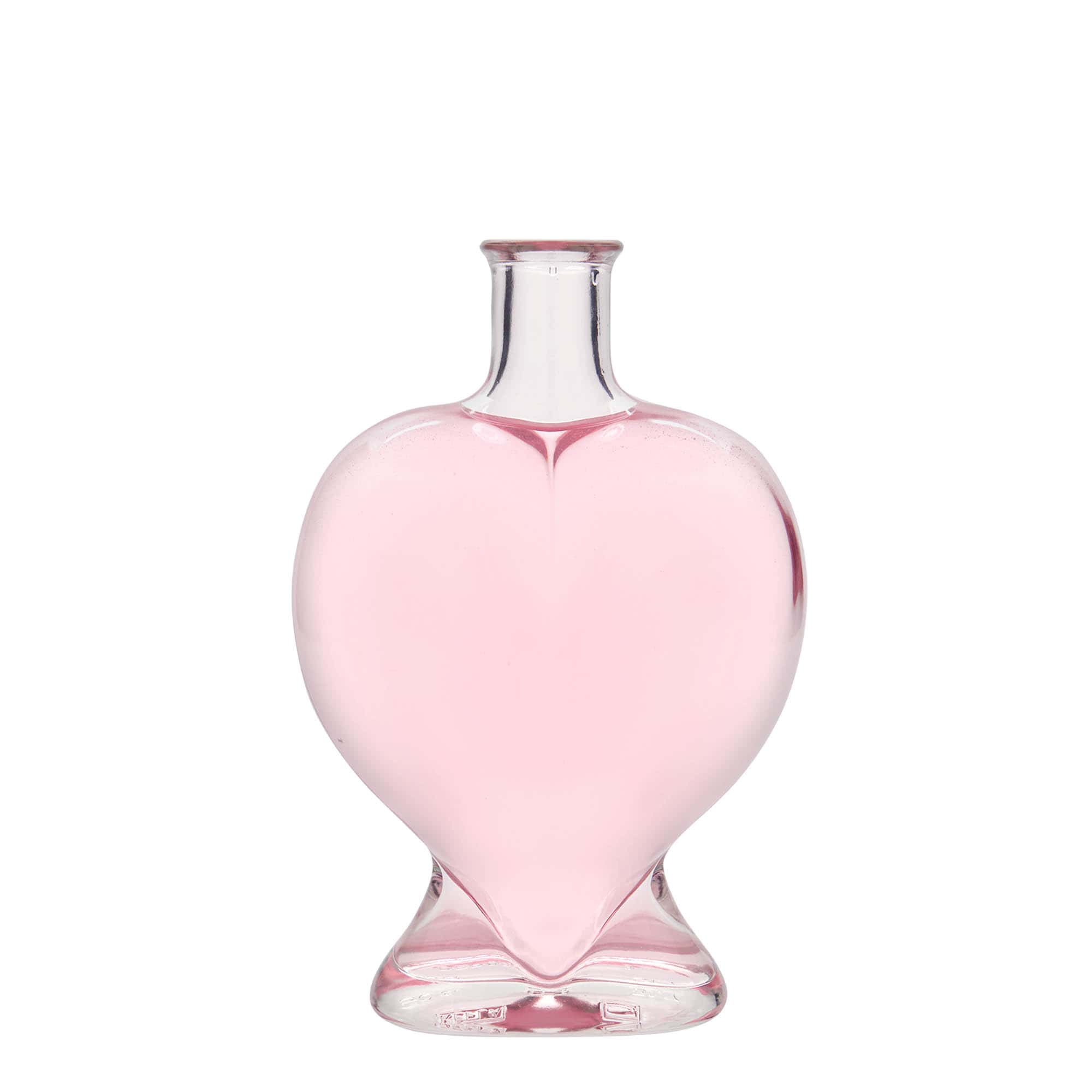 Bouteille en verre 500 ml « Cœur », ouverture : bouchon en liège