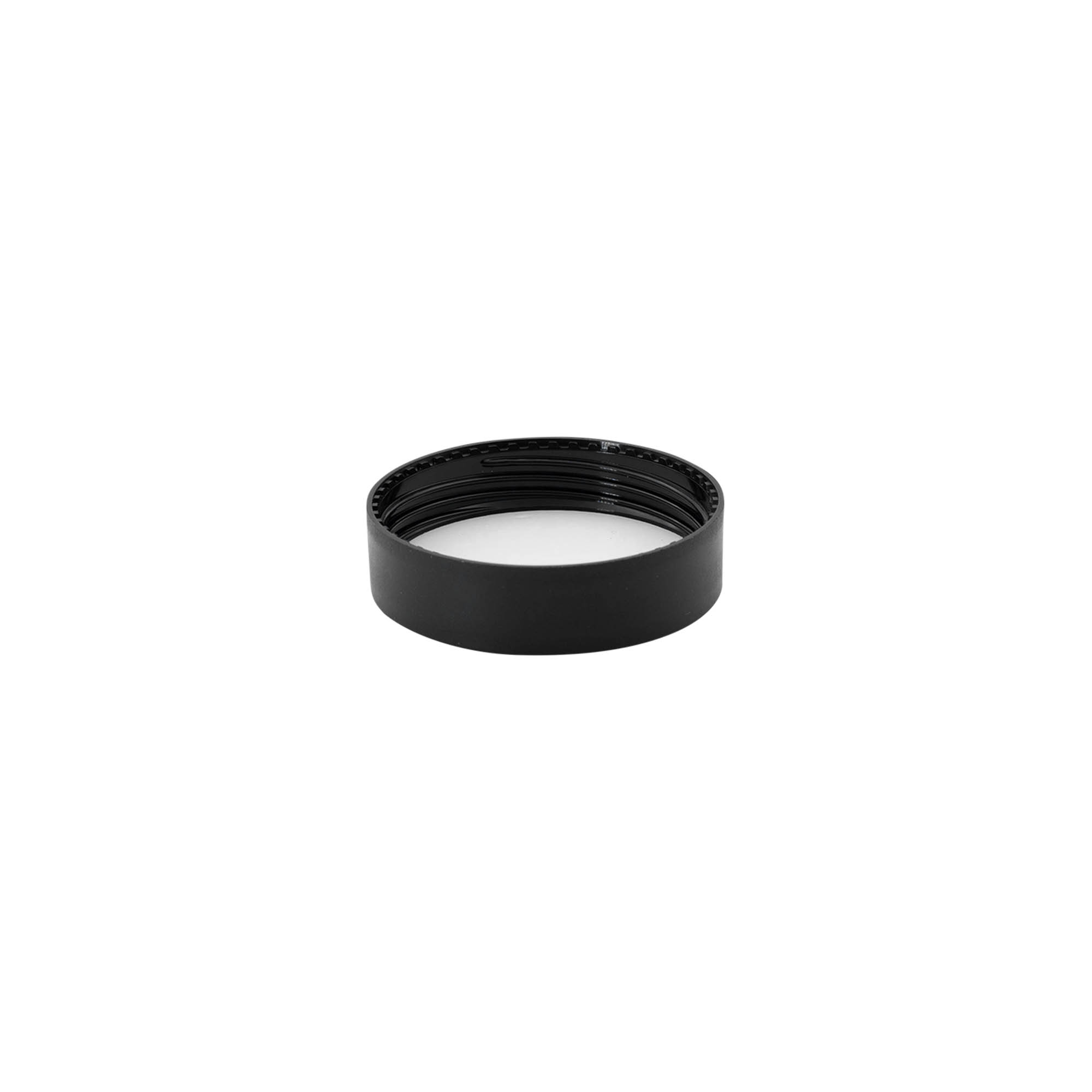 Bouchon à vis pour 30 ml 'Antonella', plastique PP, noir