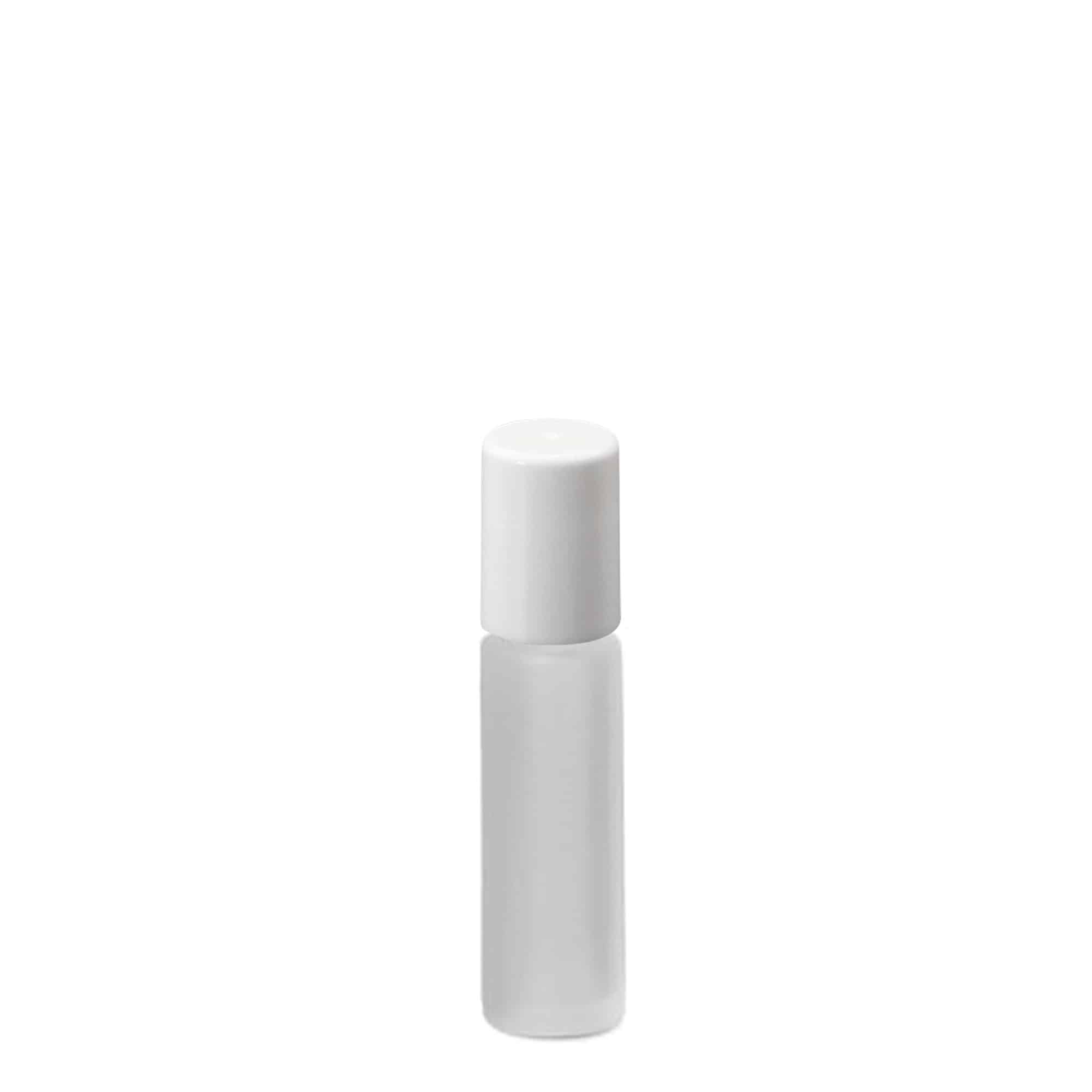 Flacon roll-on 10 ml, verre, givré, ouverture : bouchon à vis