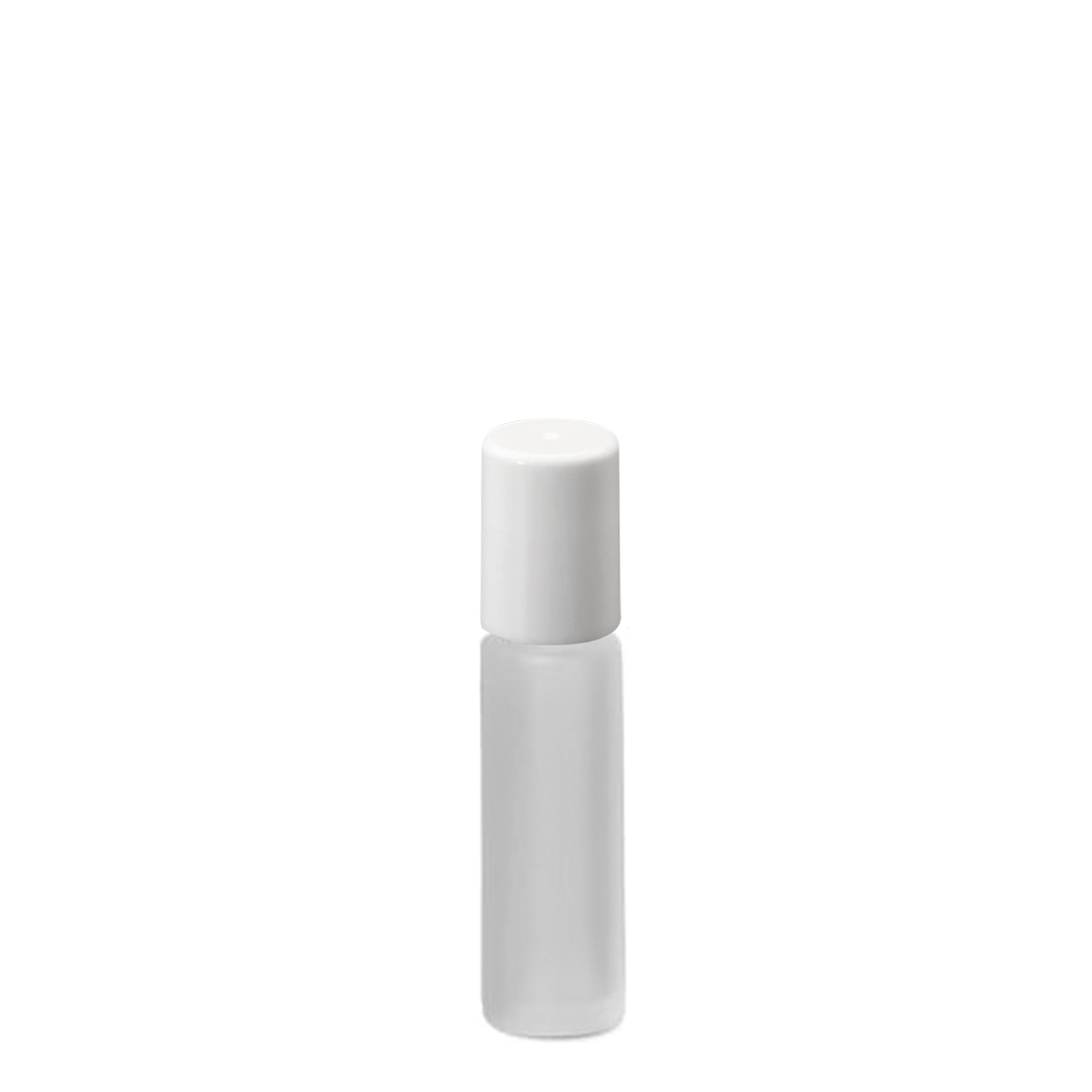 Flacon roll-on 10 ml, verre, givré, ouverture : bouchon à vis