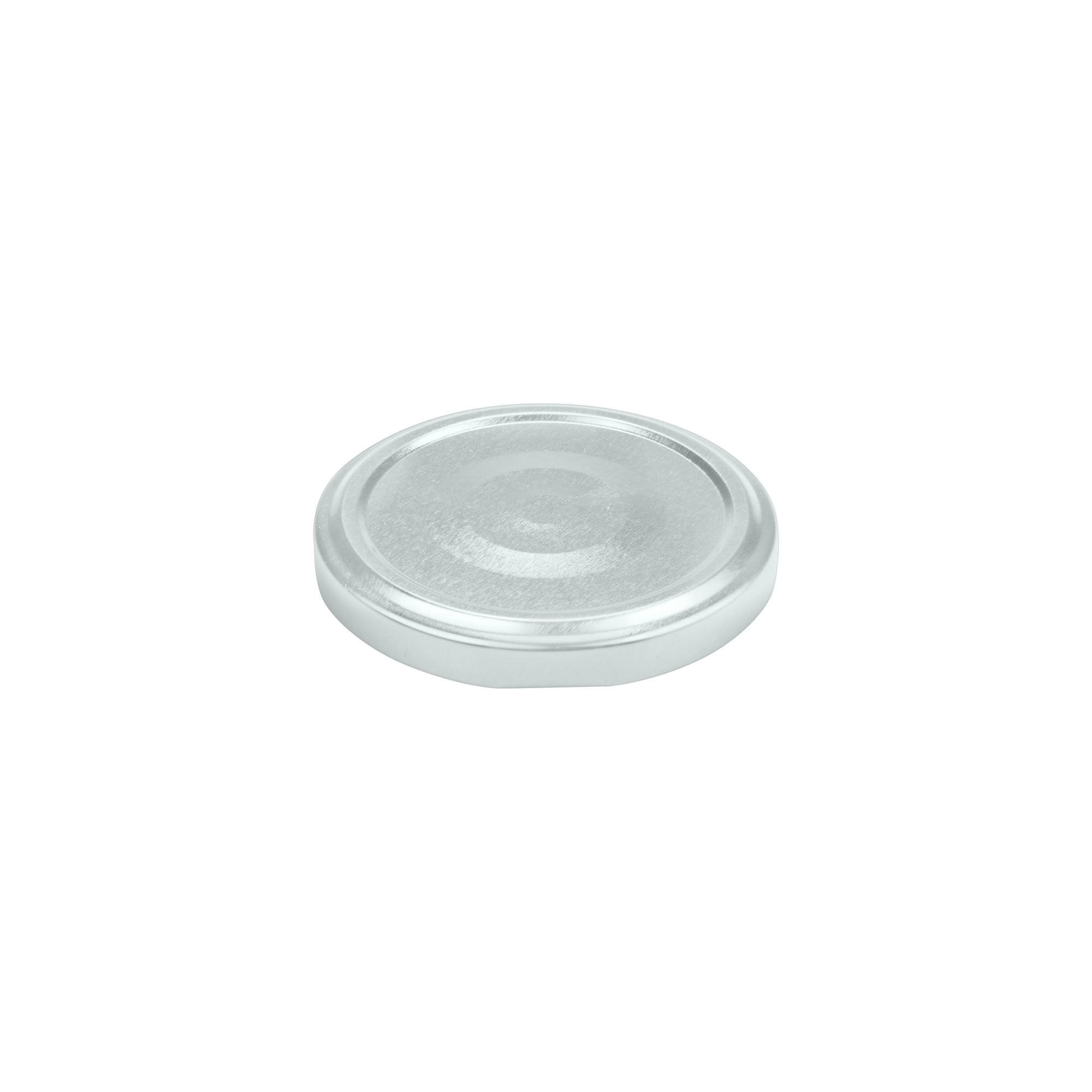 Bouchon à visser, tôle blanche, argenté, pour ouverture : TO 66