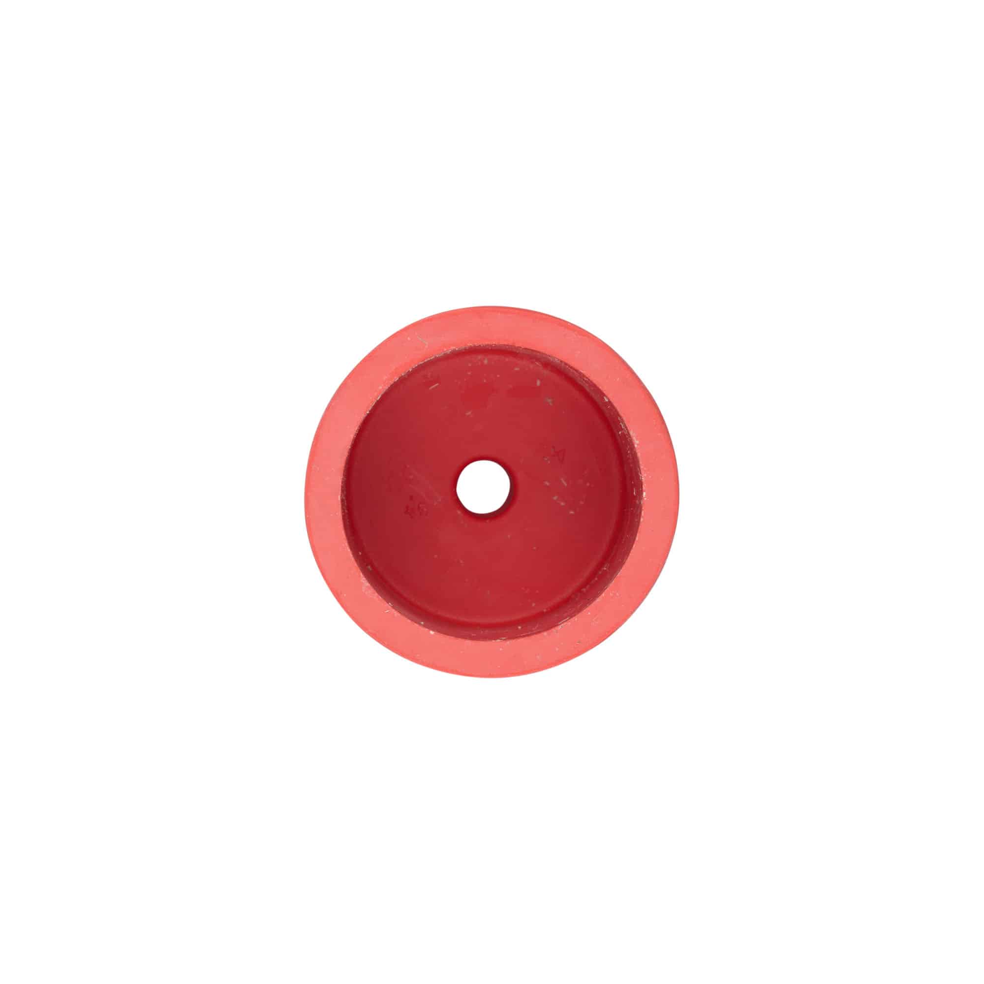 Coiffe de fermentation type 4, caoutchouc, rouge
