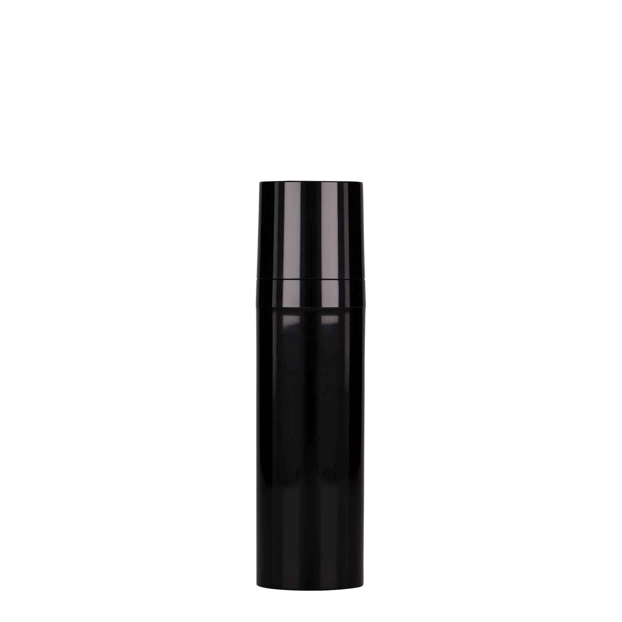 Flacon airless 30 ml 'Micro', plastique PP, noir